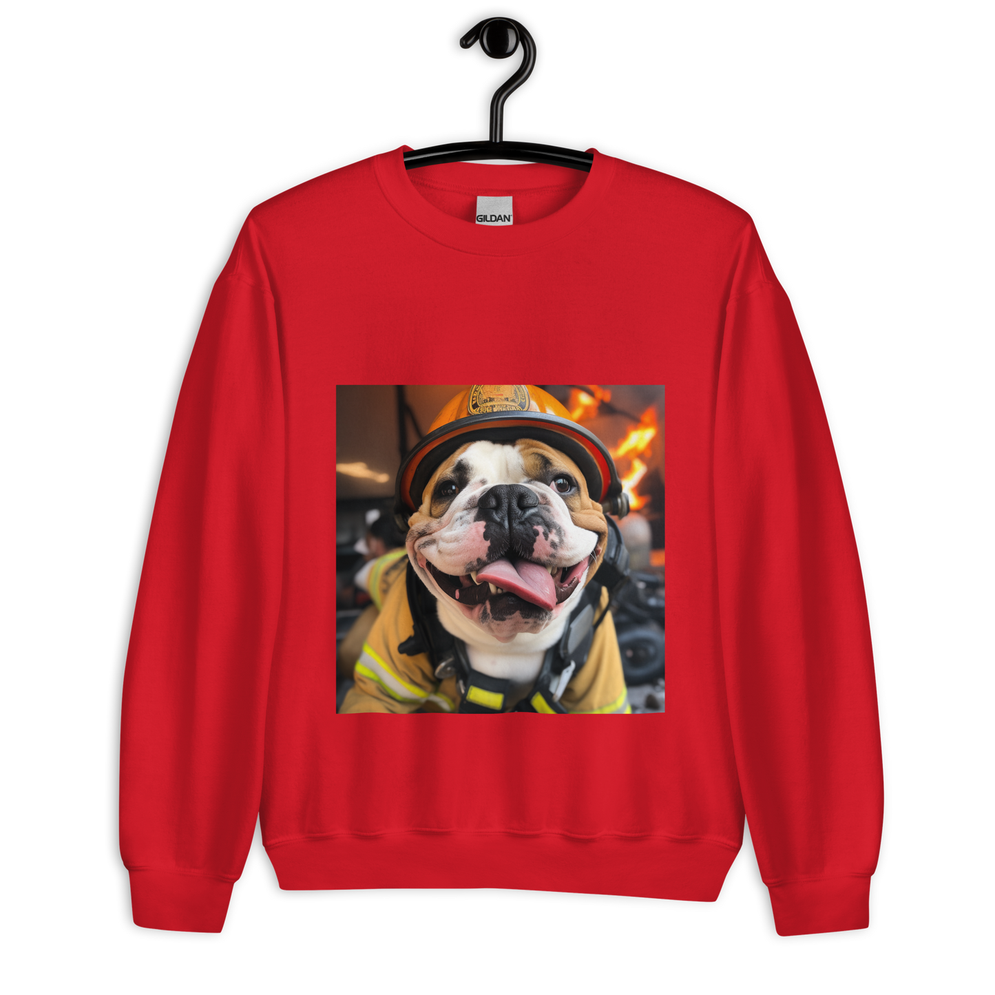 Bulldog Firefighter Unisex Sweatshirt