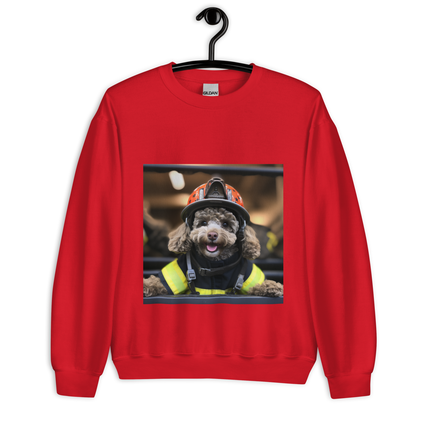 Poodle Firefighter Unisex Sweatshirt