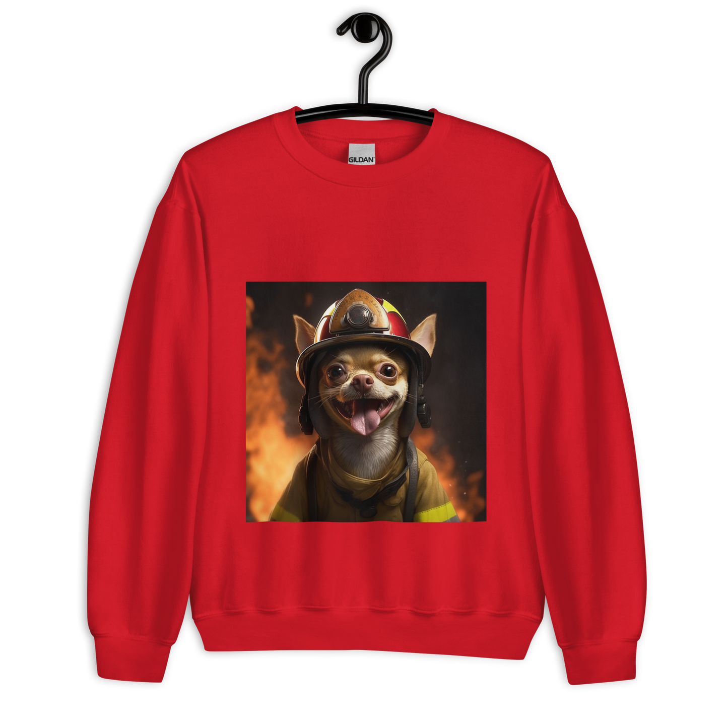 Chihuahua Firefighter Unisex Sweatshirt