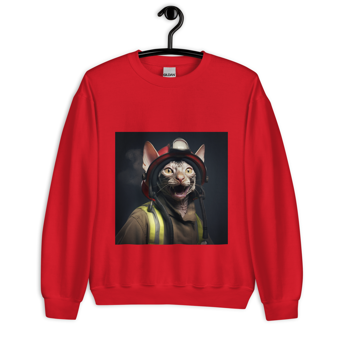 Sphynx Firefighter Unisex Sweatshirt