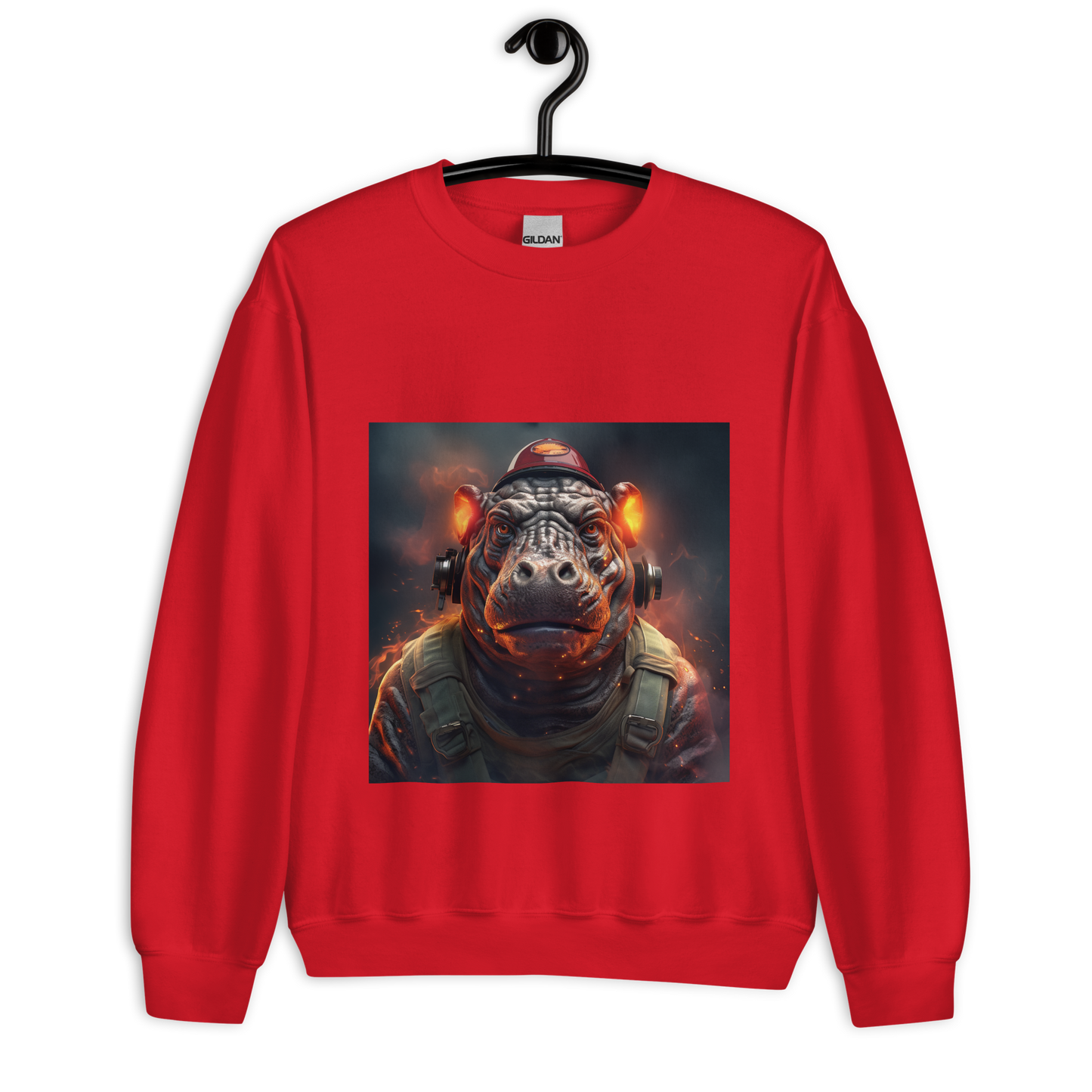 Hippo Firefighter Unisex Sweatshirt