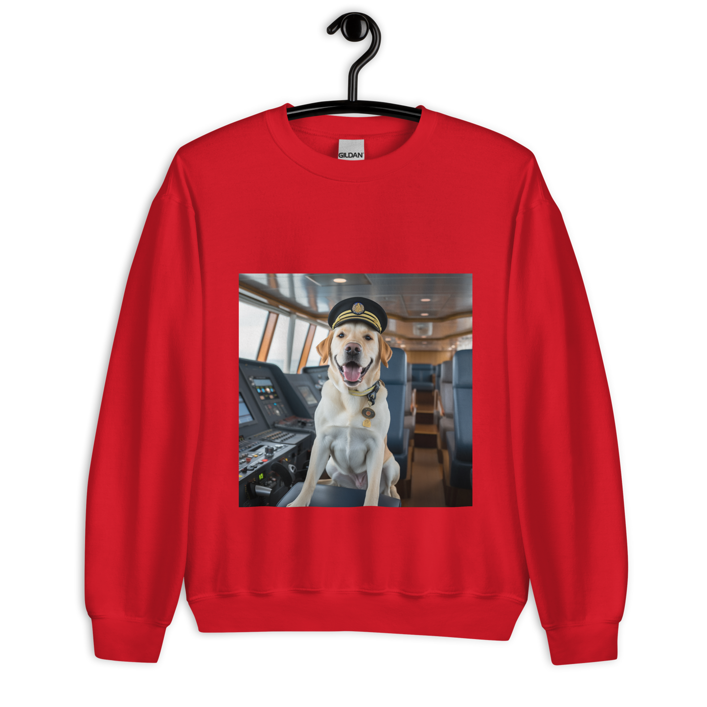 Labrador Retriever CruiseShipCaptain Unisex Sweatshirt