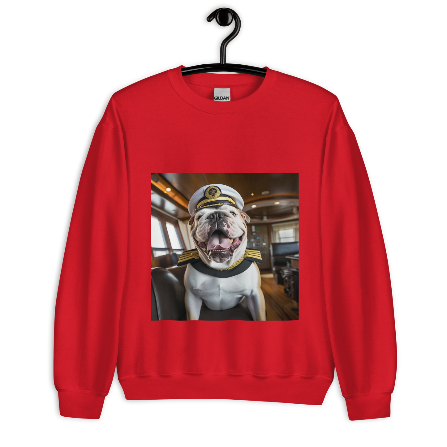 Bulldog CruiseShipCaptain Unisex Sweatshirt