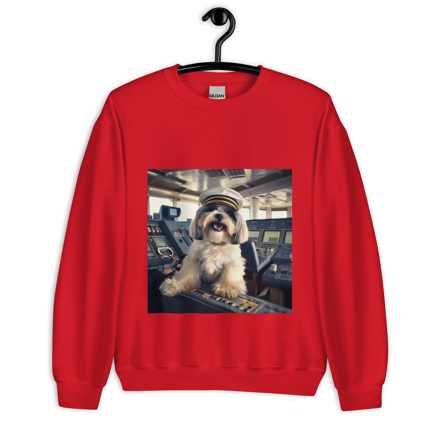 Shih Tzu CruiseShipCaptain Unisex Sweatshirt