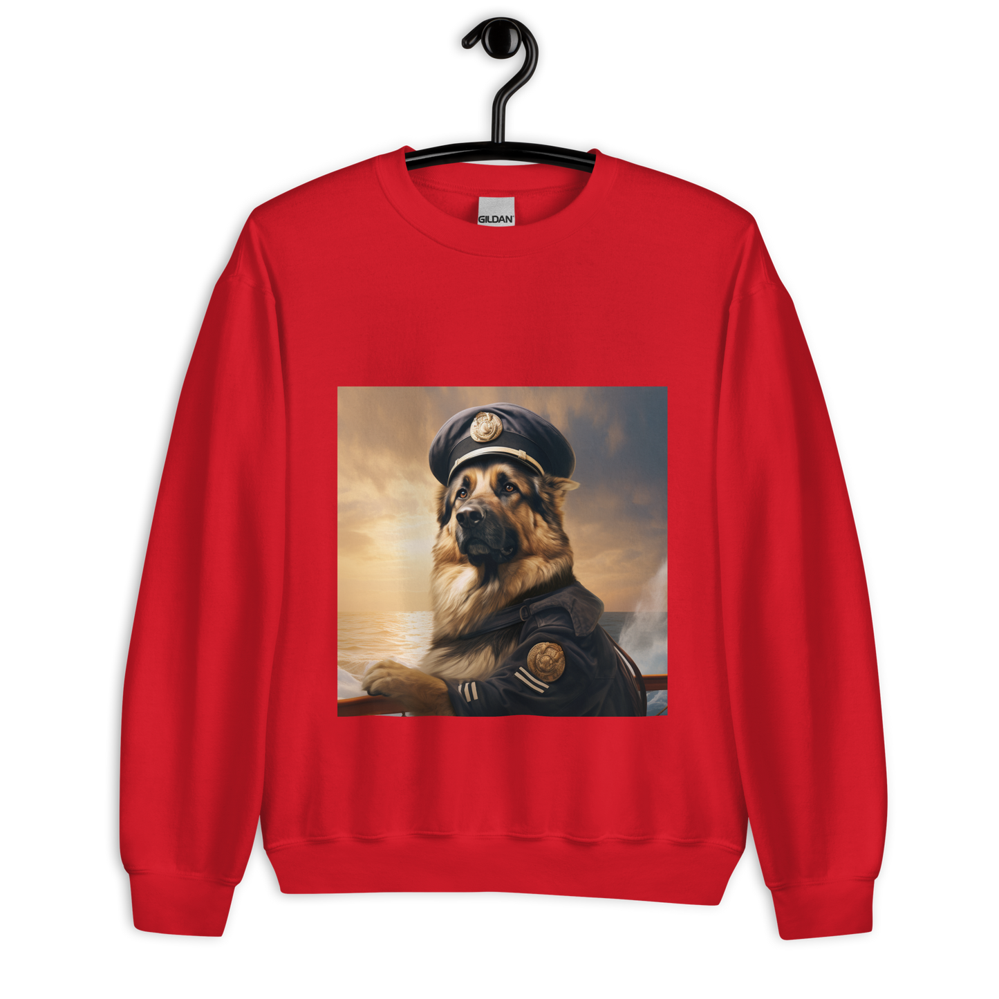 German Shepherd NavyOfficer Unisex Sweatshirt