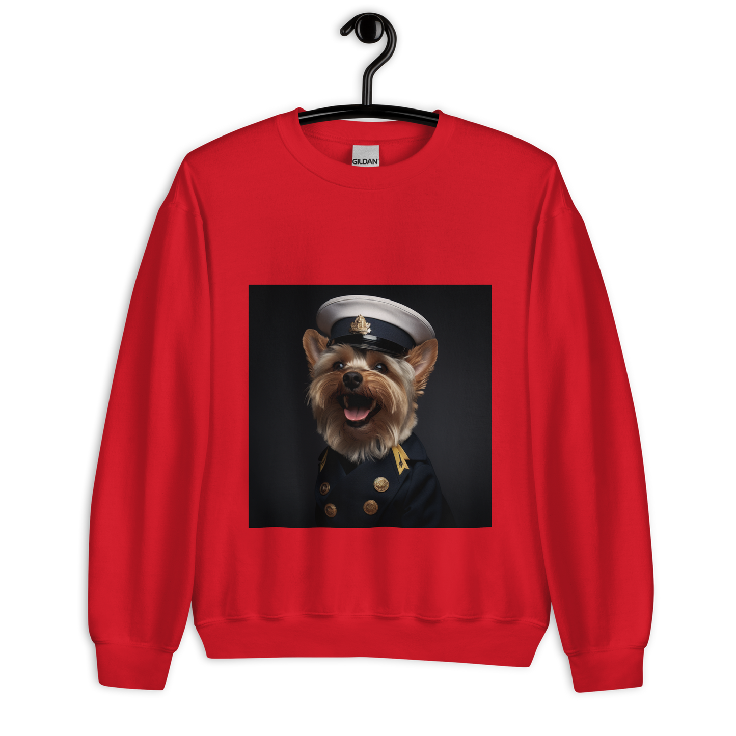 Yorkshire Terrier NavyOfficer Unisex Sweatshirt