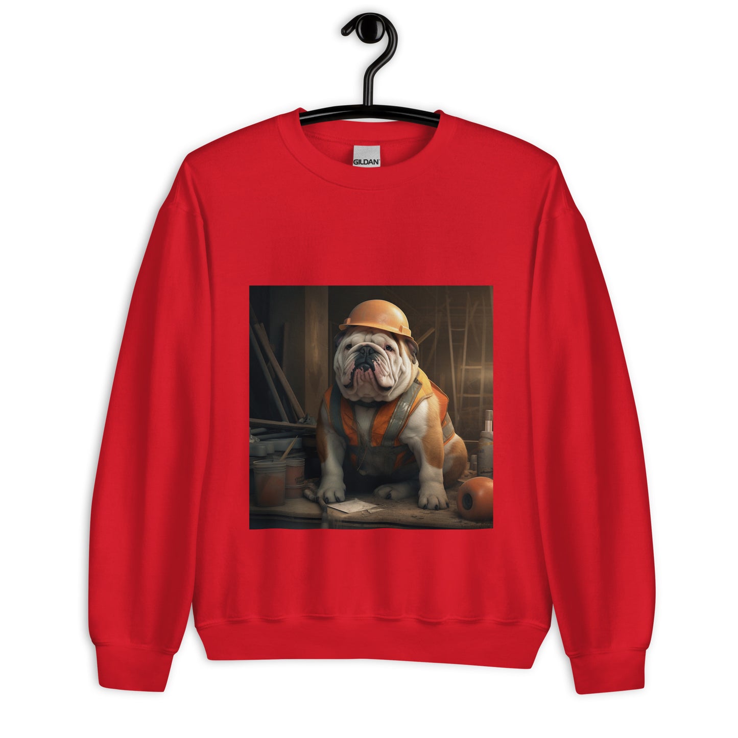 Bulldog ConstructionWorker Unisex Sweatshirt