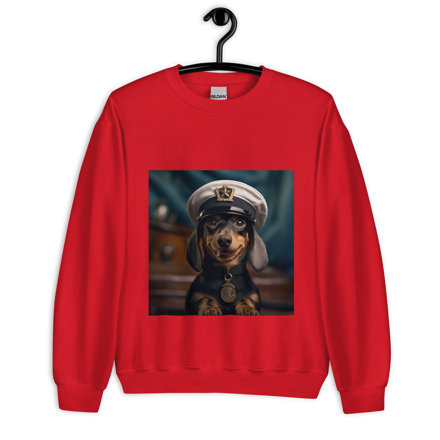 Dachshund NavyOfficer Unisex Sweatshirt