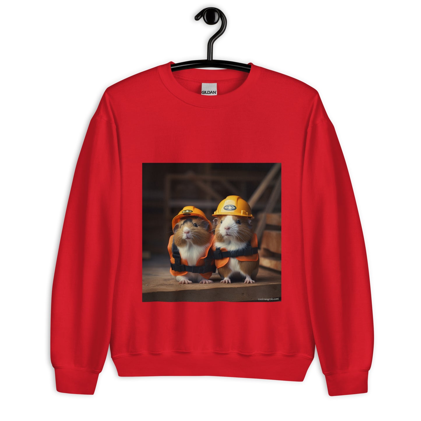 Guinea Pigs ConstructionWorker Unisex Sweatshirt