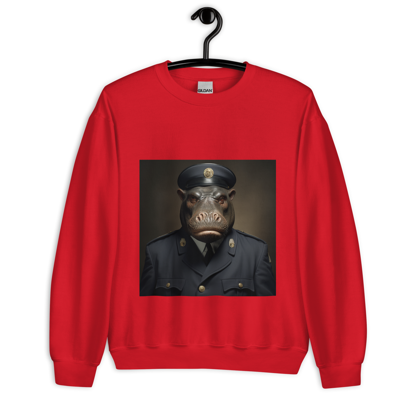 Hippo NavyOfficerv Unisex Sweatshirt