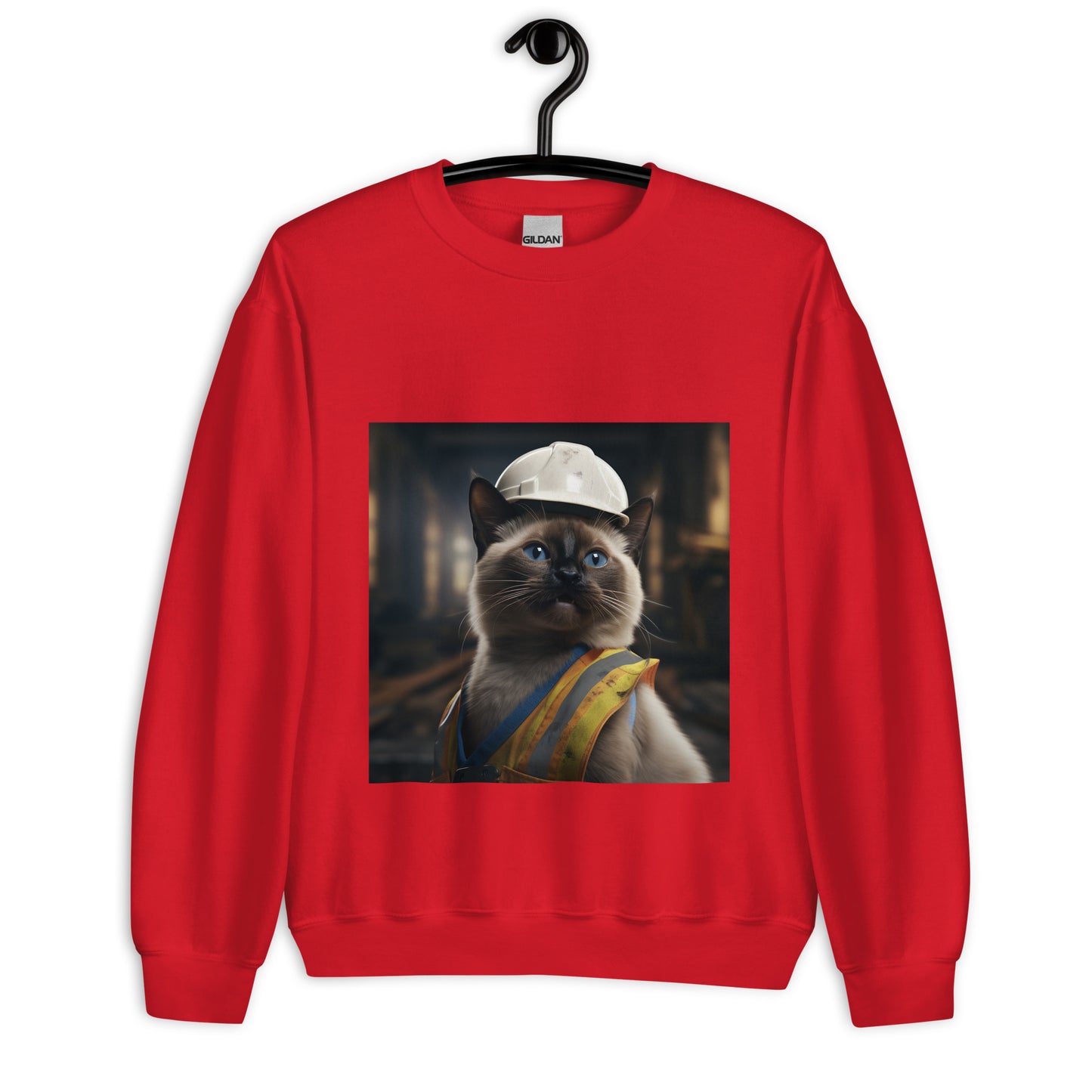 Siamese ConstructionWorker Unisex Sweatshirt