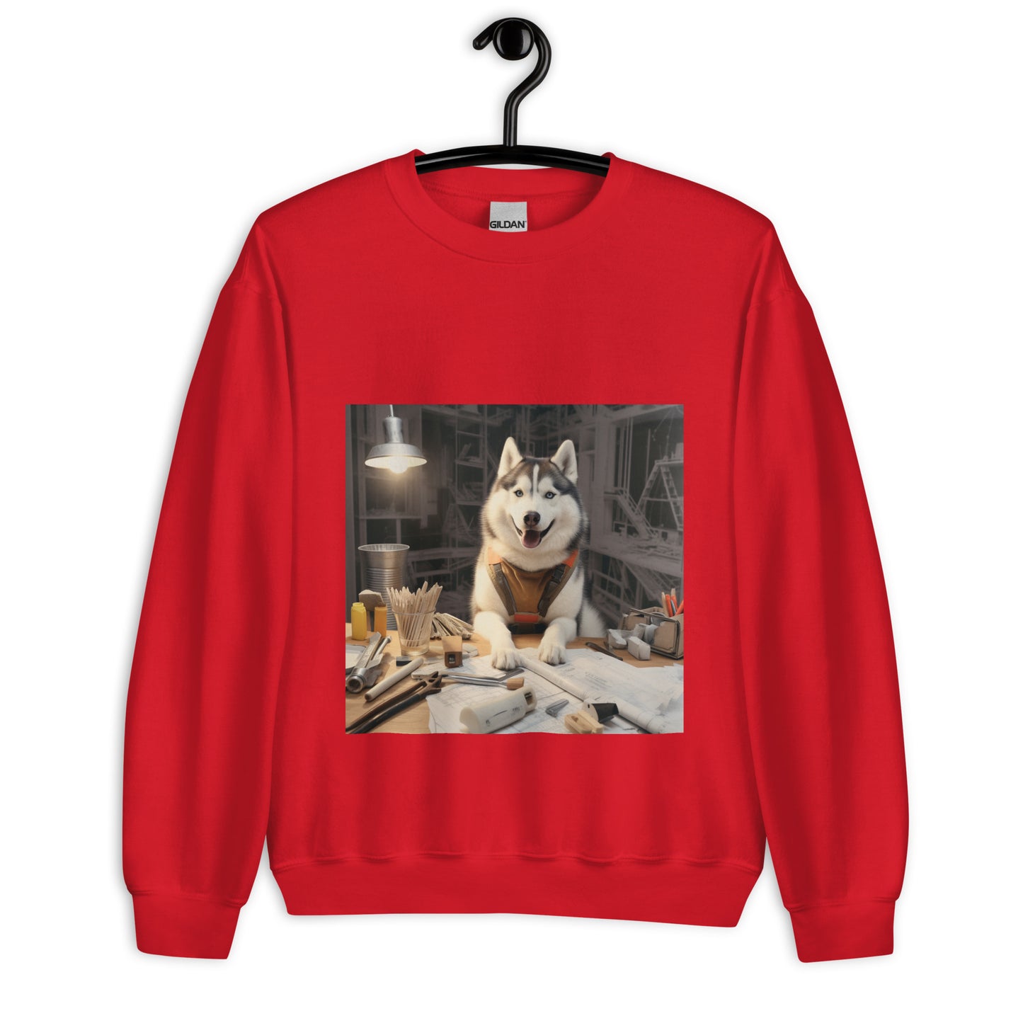 Siberian Husky Architect Unisex Sweatshirt