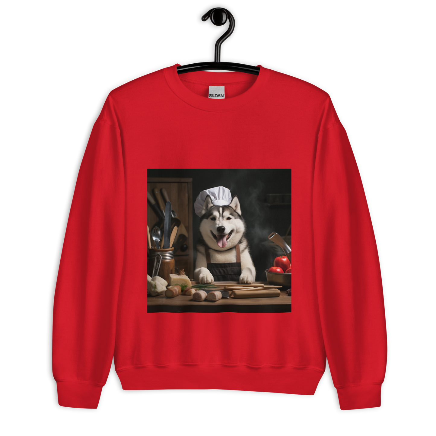 Siberian Husky Chef Unisex Sweatshirt