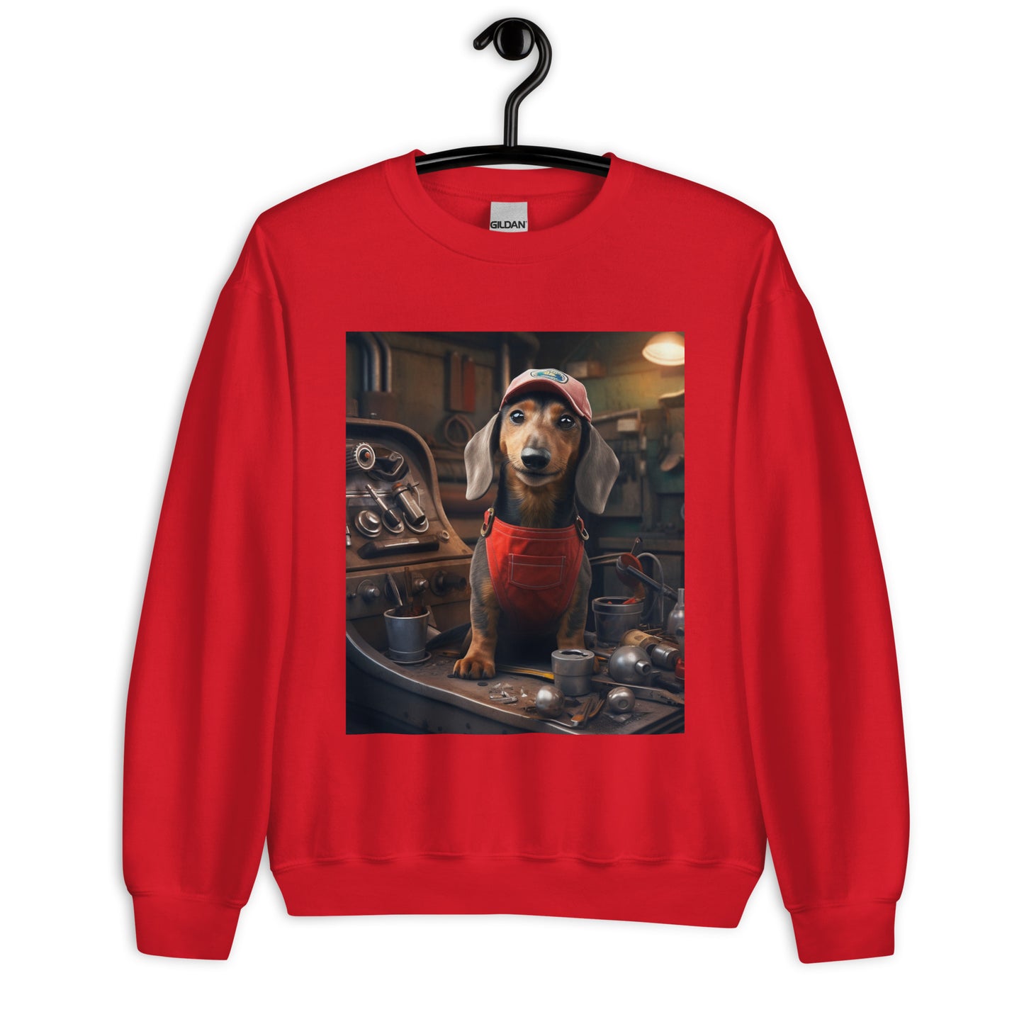 Dachshund AutoMechanic Unisex Sweatshirt