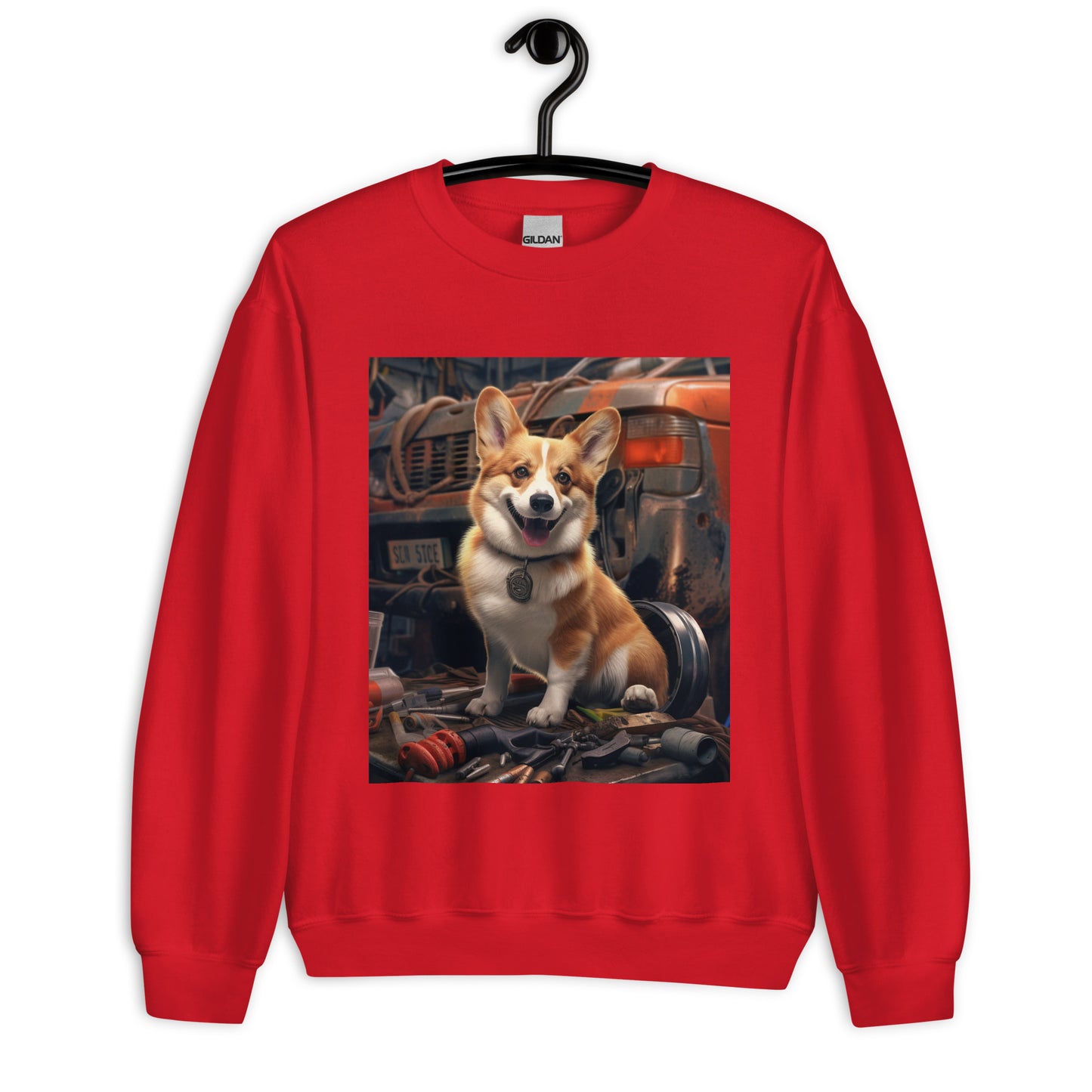 Pembroke Welsh Corgi AutoMechanic Unisex Sweatshirt