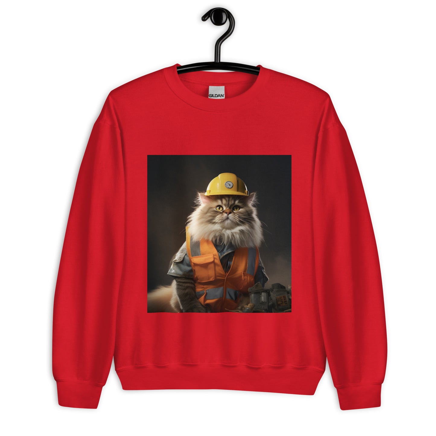 Maine Coon ConstructionWorker Unisex Sweatshirt