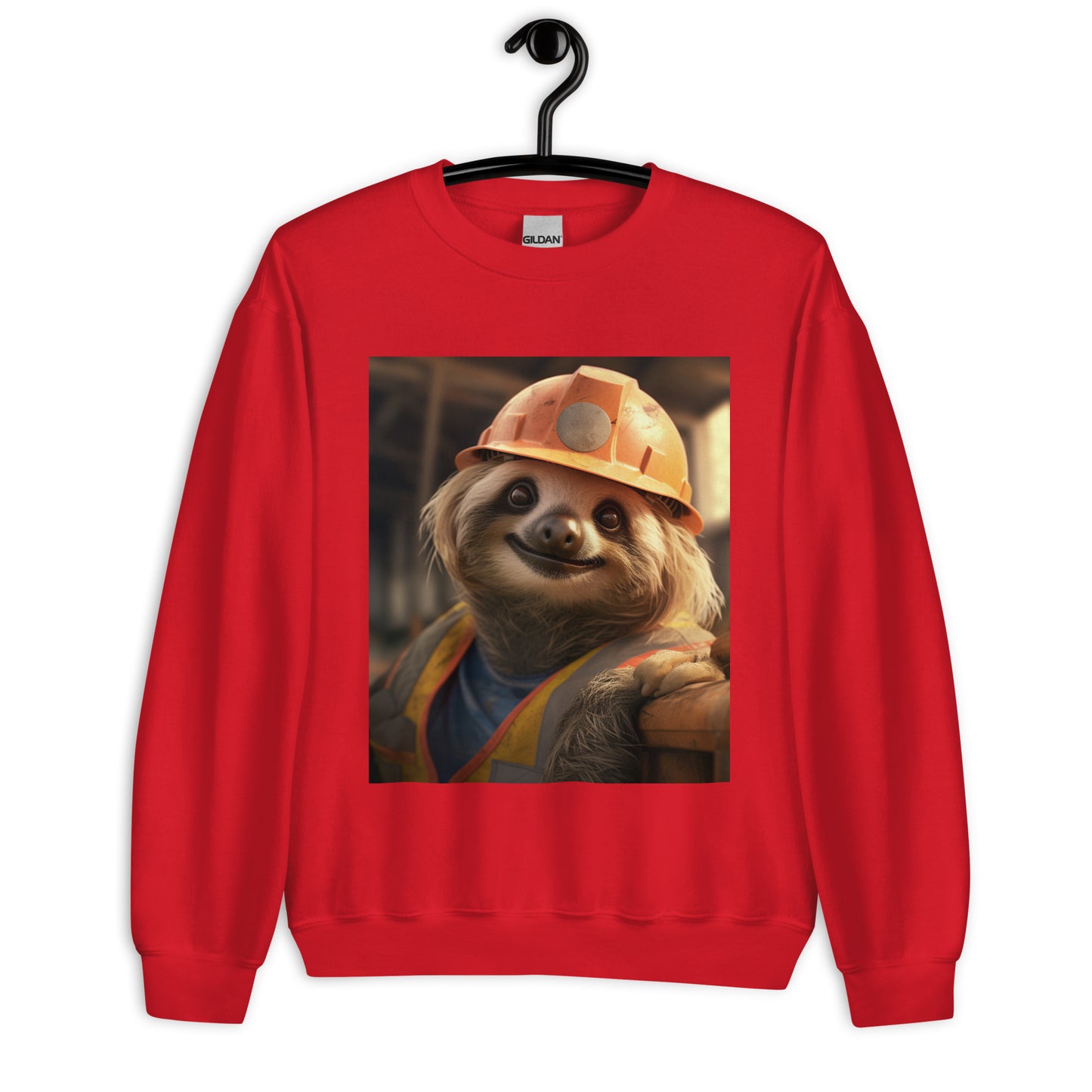 Sloth ConstructionWorker Unisex Sweatshirt