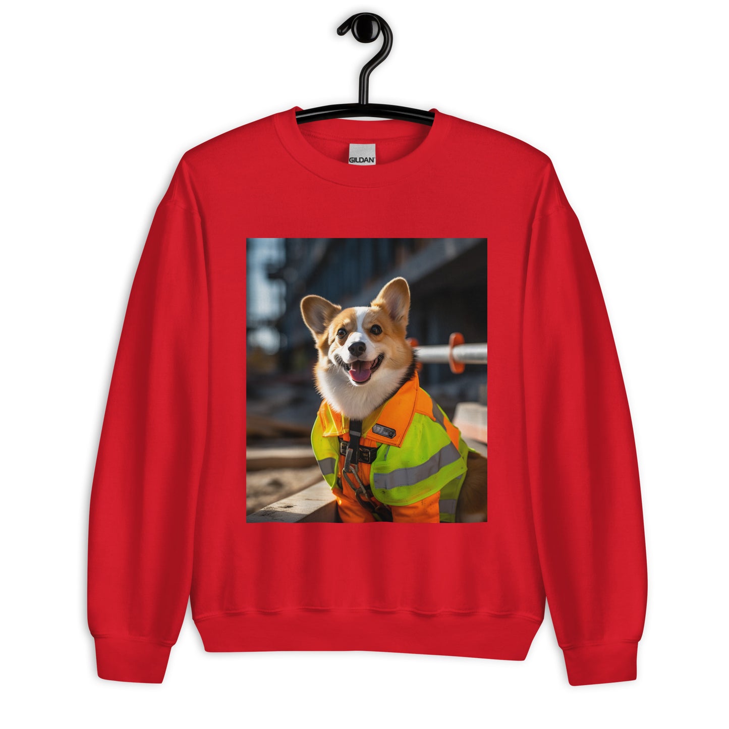 Pembroke Welsh Corgi ConstructionWorker Unisex Sweatshirt