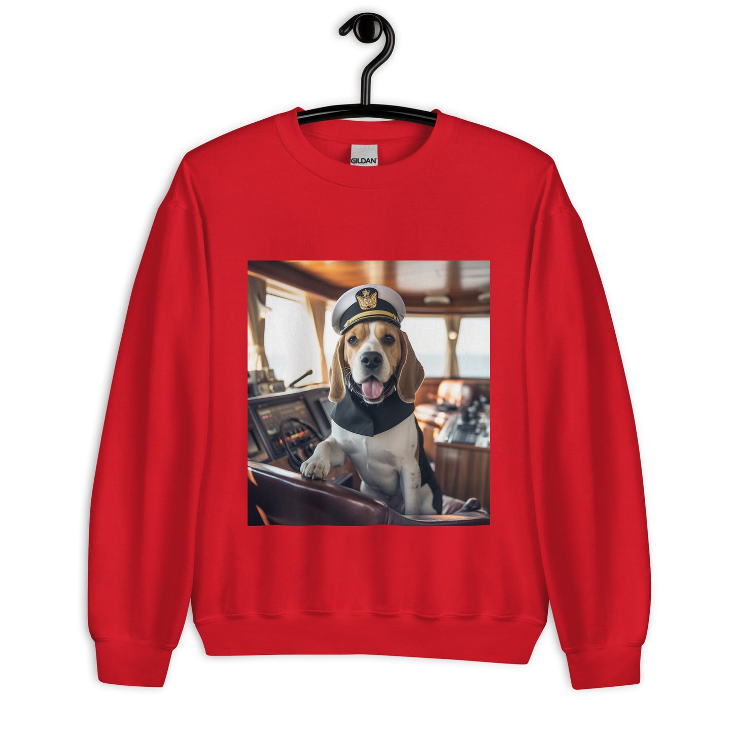 Beagle NavyOfficer Unisex Sweatshirt