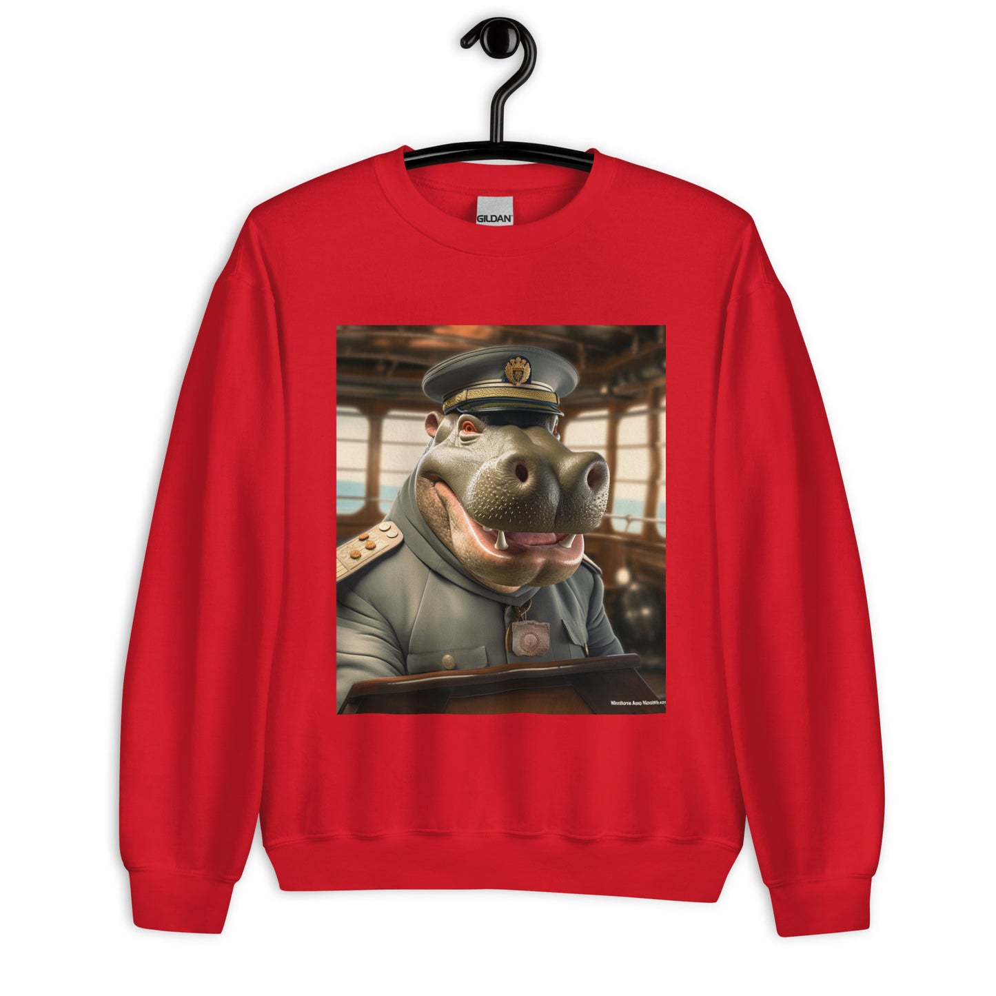 Hippo CruiseShipCaptain Unisex Sweatshirt