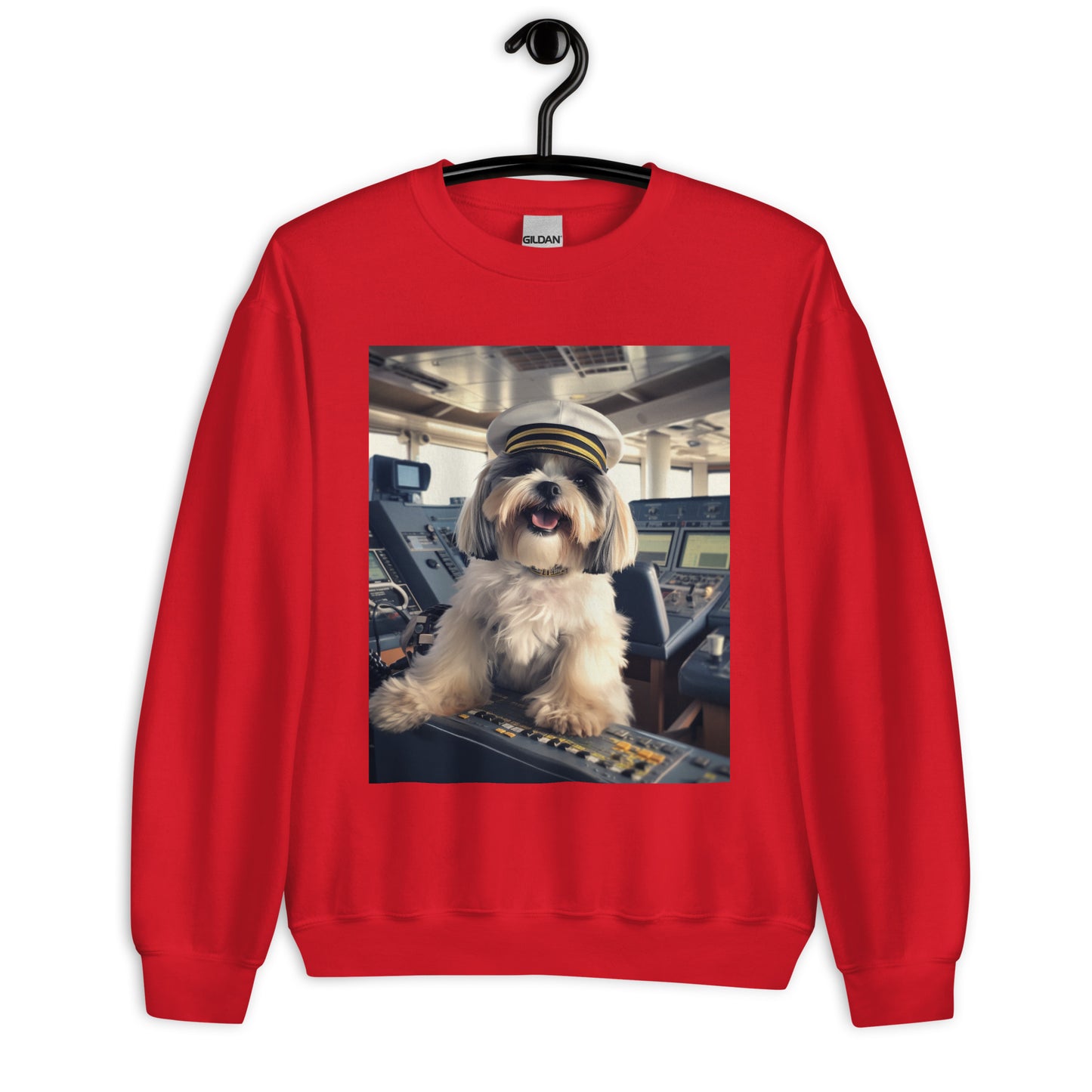 Shih Tzu CruiseShipCaptain Unisex Sweatshirt