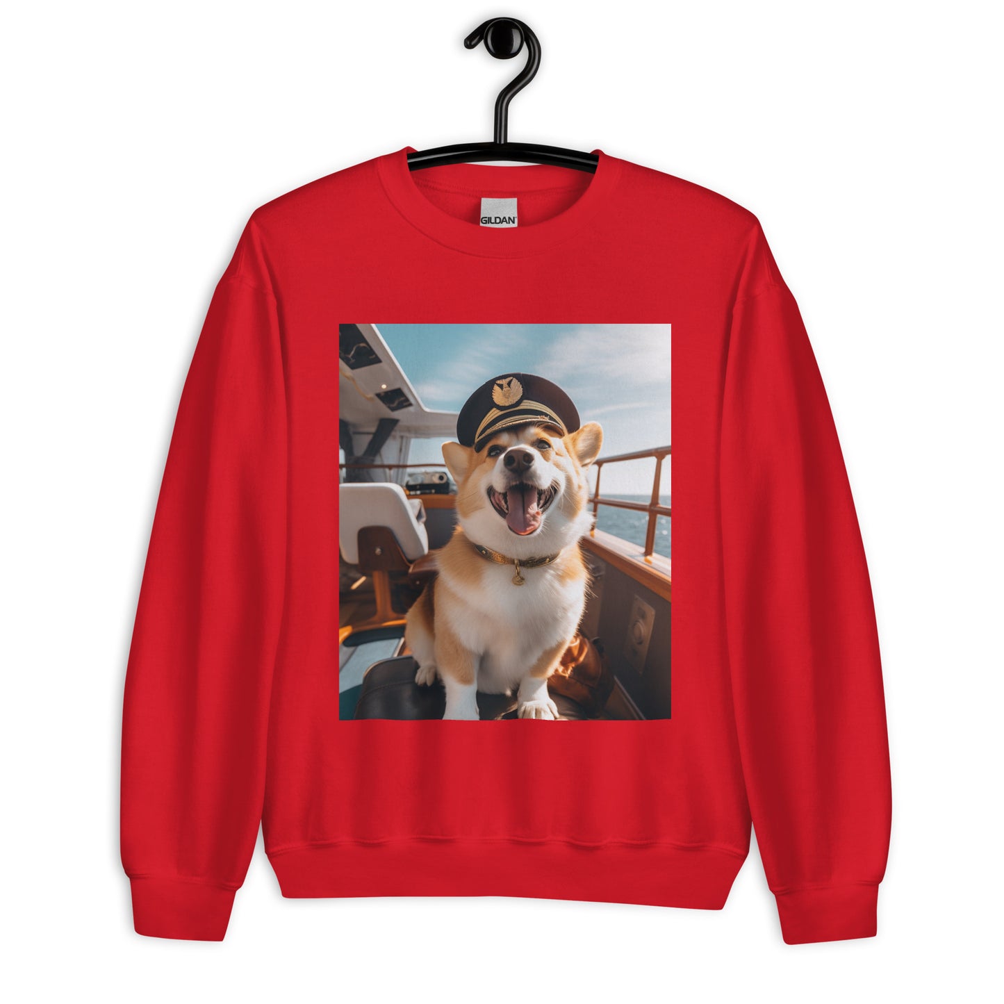 Pembroke Welsh Corgi CruiseShipCaptain Unisex Sweatshirt