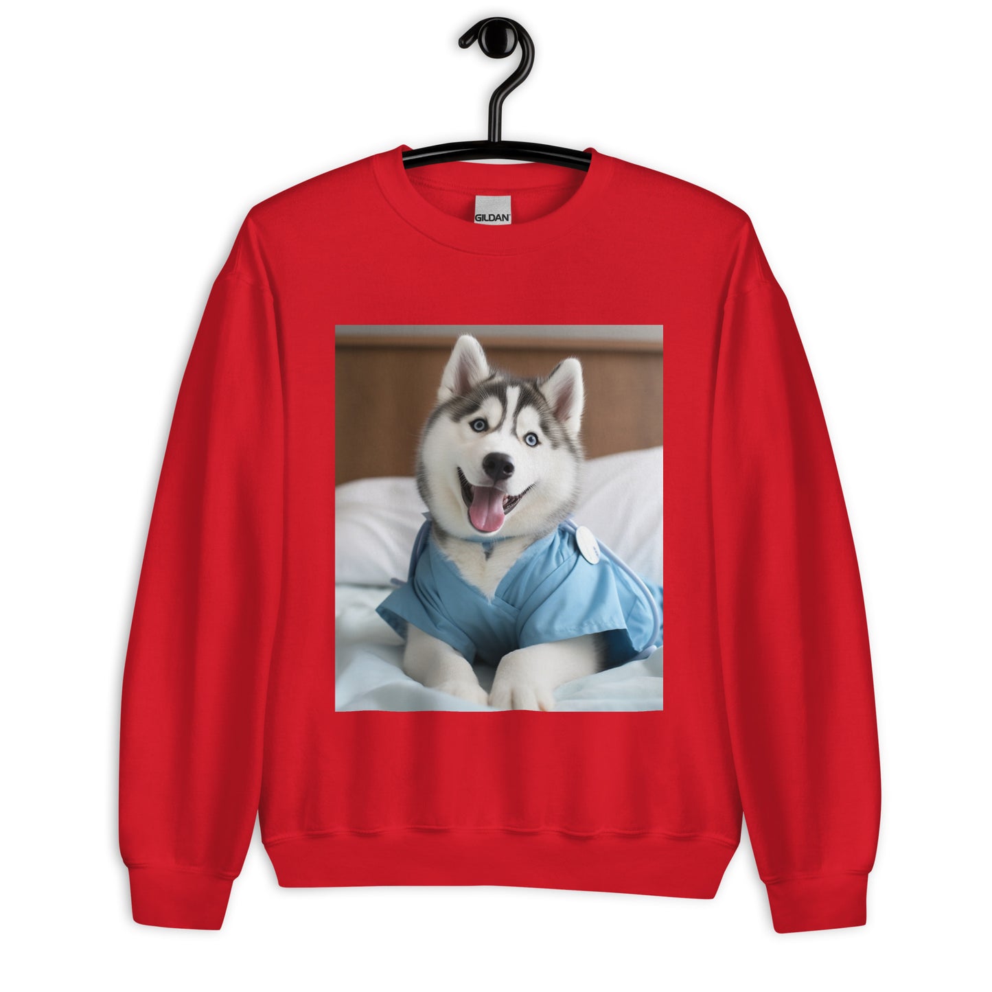 Siberian Husky Nurse Unisex Sweatshirt