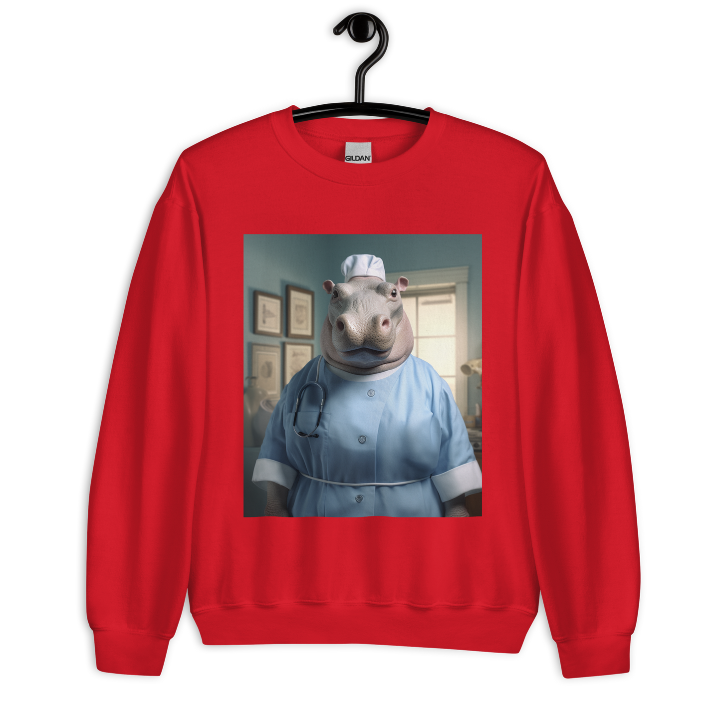 Hippo Nurse Unisex Sweatshirt