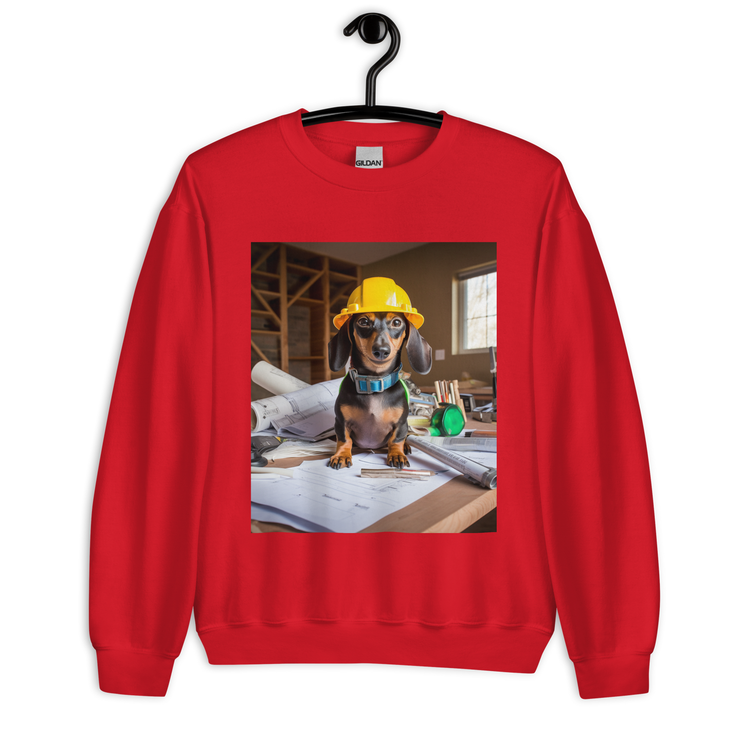 Dachshund Architect Unisex Sweatshirt