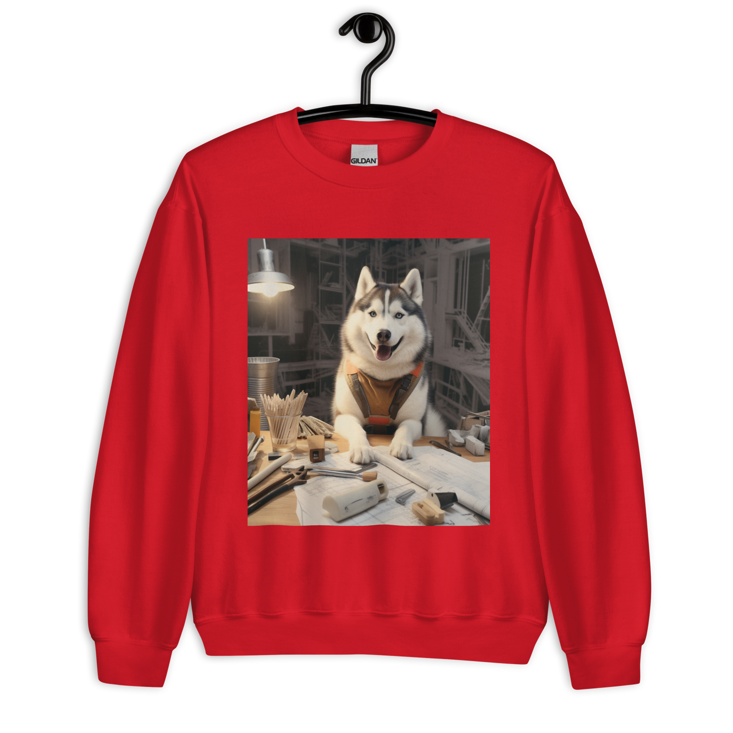 Siberian Husky Architect Unisex Sweatshirt