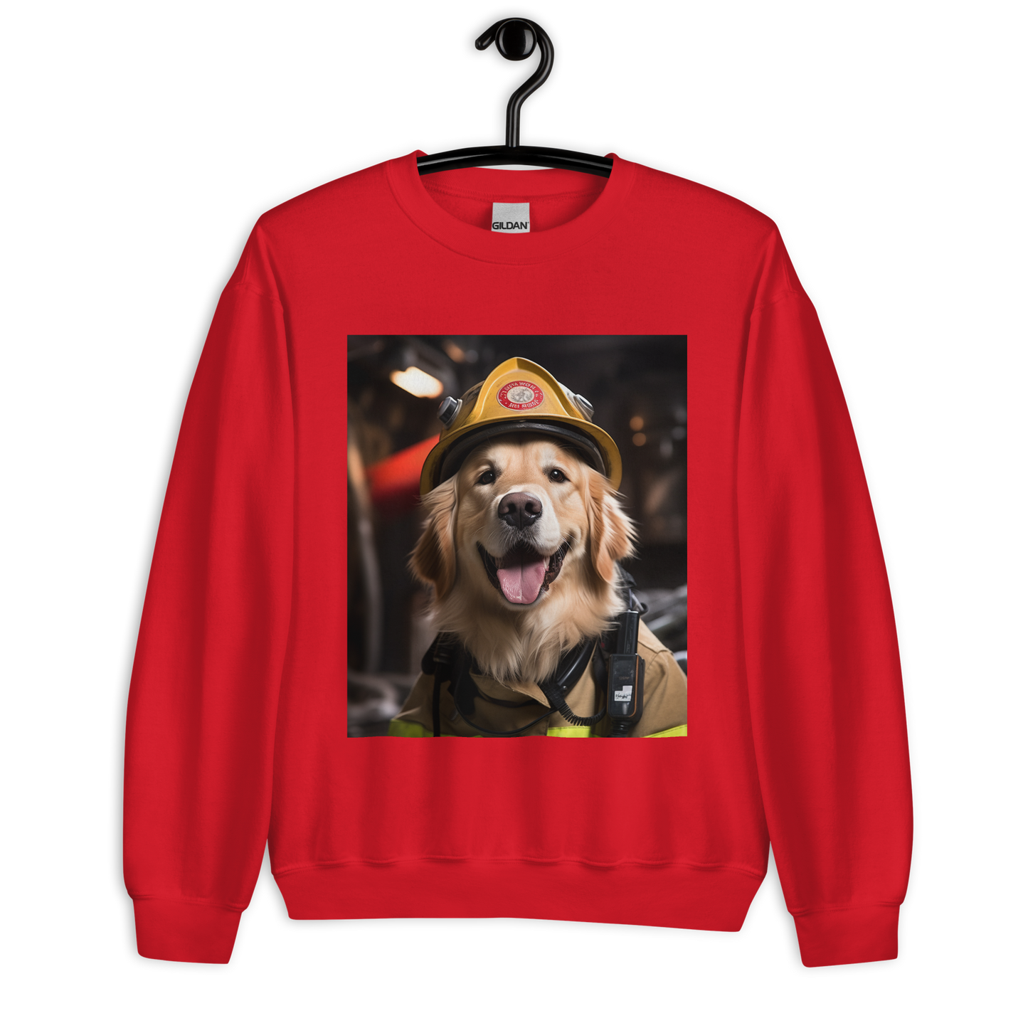 Golden Retriever Firefighter Unisex Sweatshirt