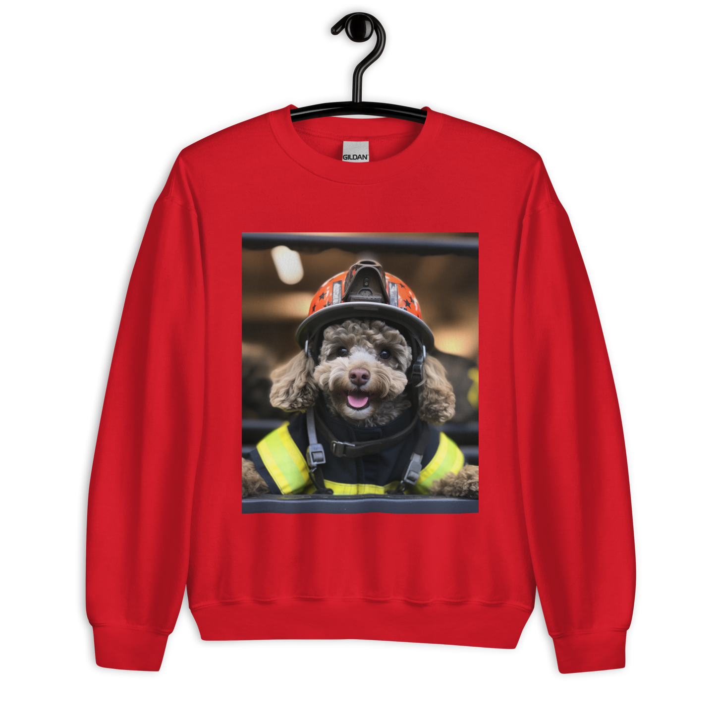 Poodle Firefighter Unisex Sweatshirt