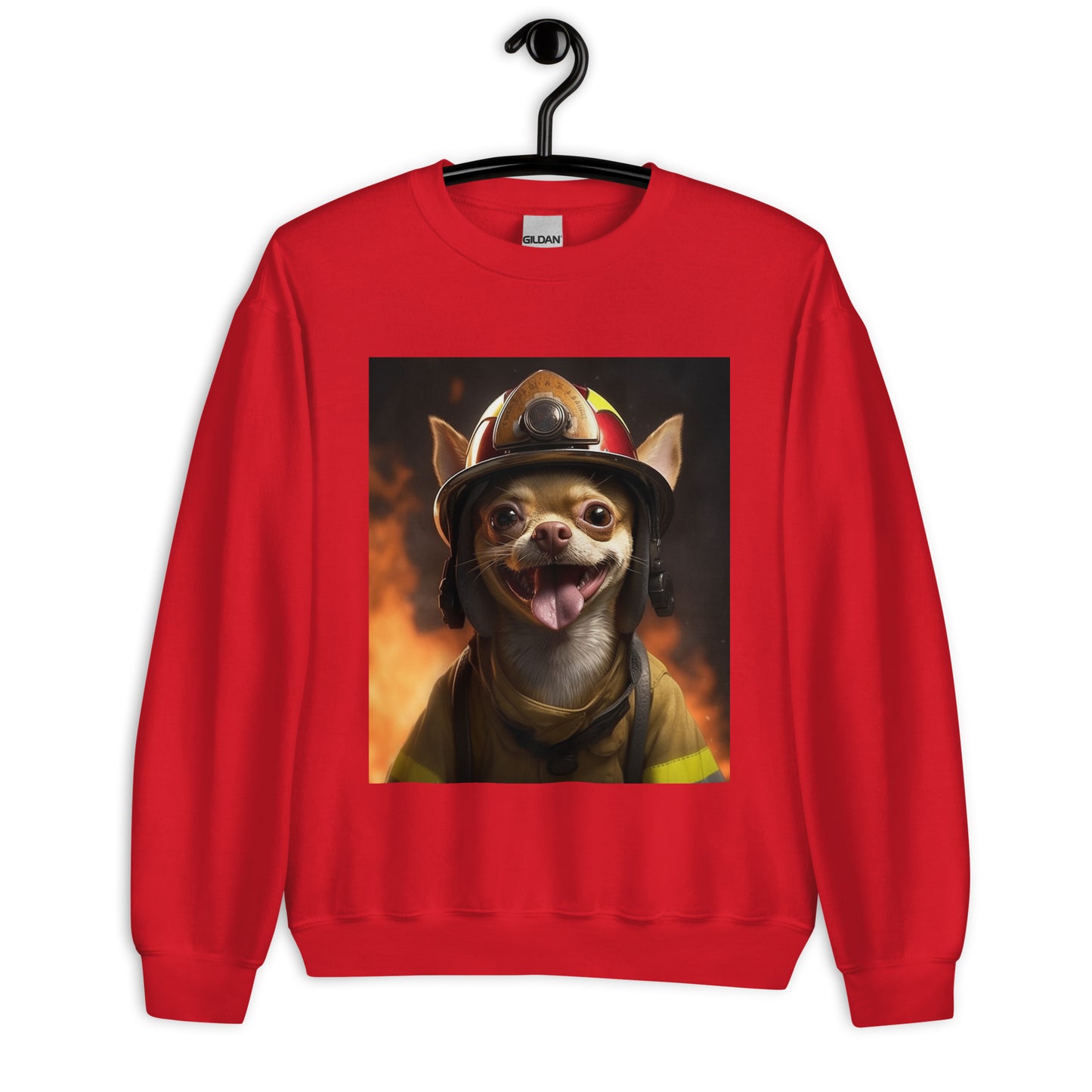 Chihuahua Firefighter Unisex Sweatshirt