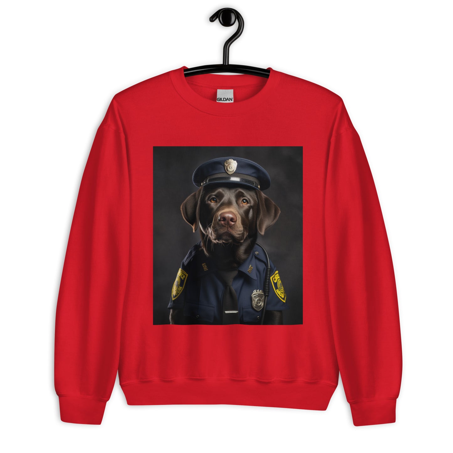 Labrador Retriever Police Officer Unisex Sweatshirt