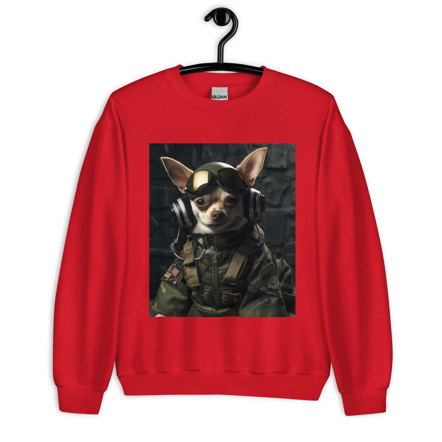 Chihuahua Military Person Unisex Sweatshirt