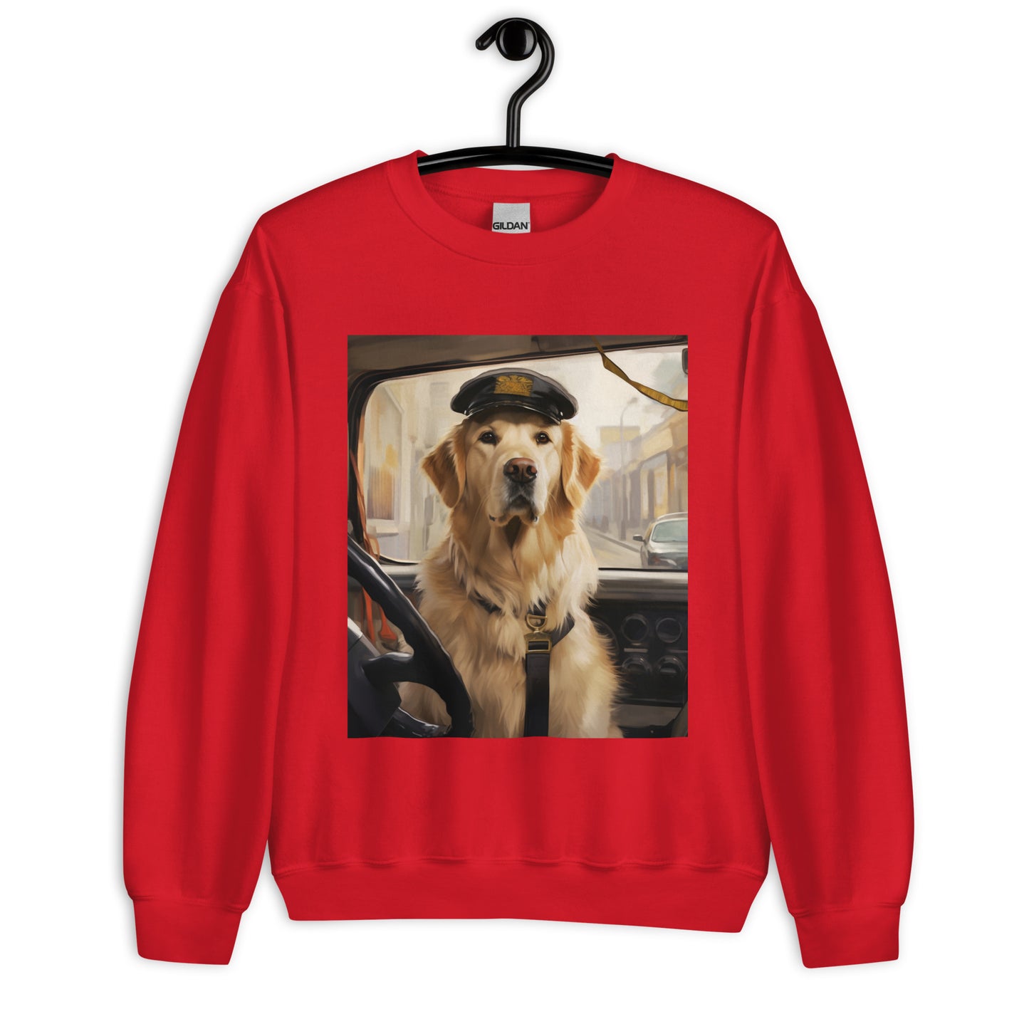 Golden Retriever Bus Driver Unisex Sweatshirt