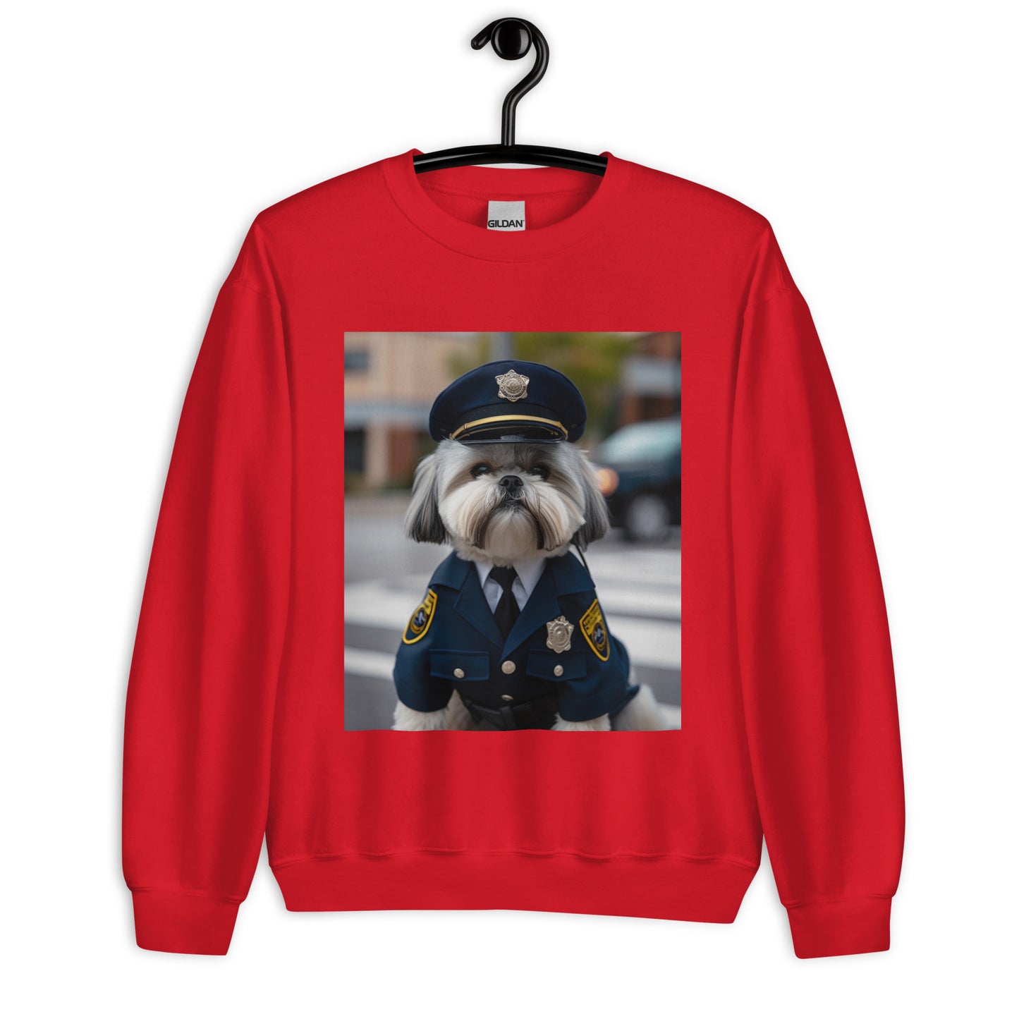 Shih Tzu Police Officer Unisex Sweatshirt