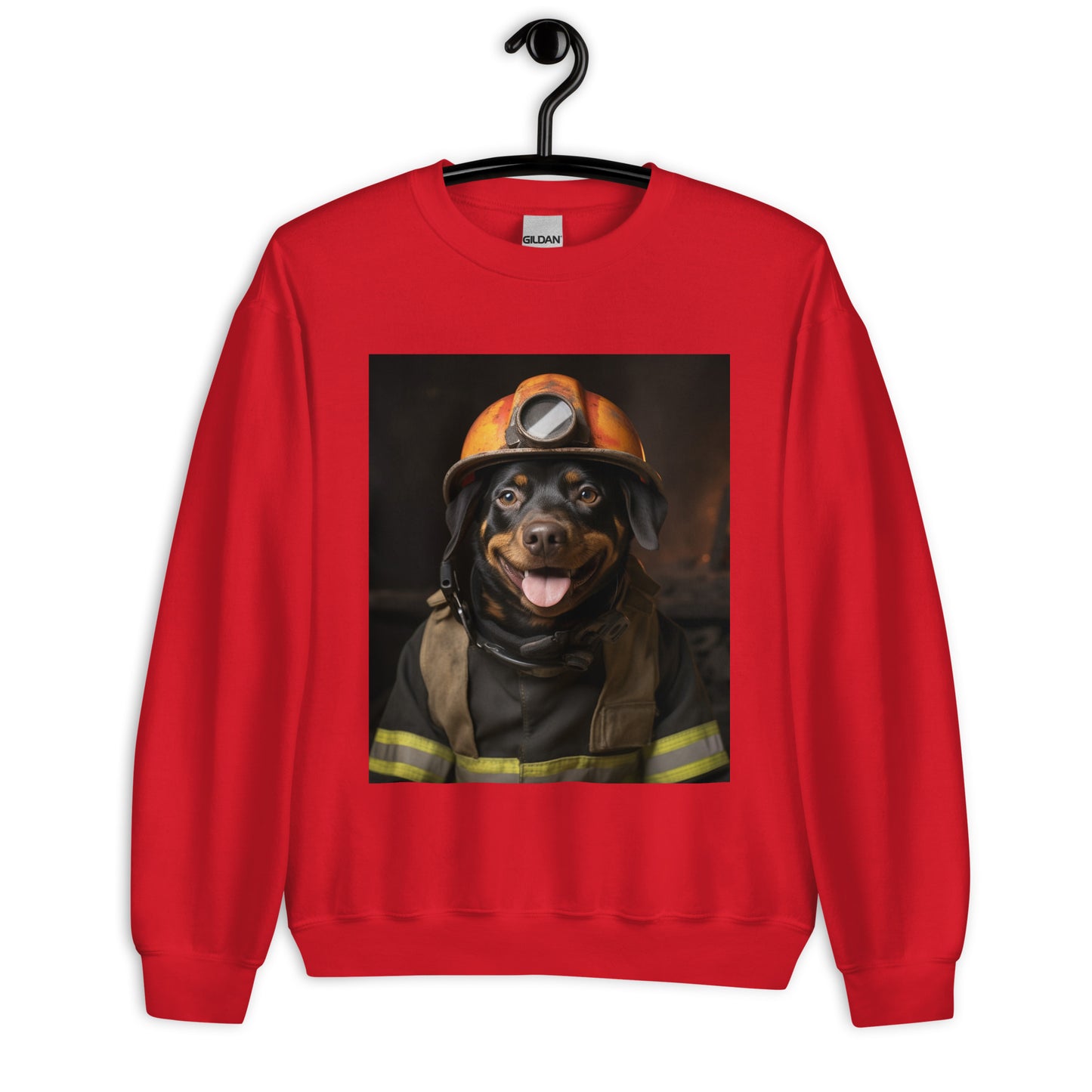 Rottweiler Firefighter Unisex Sweatshirt