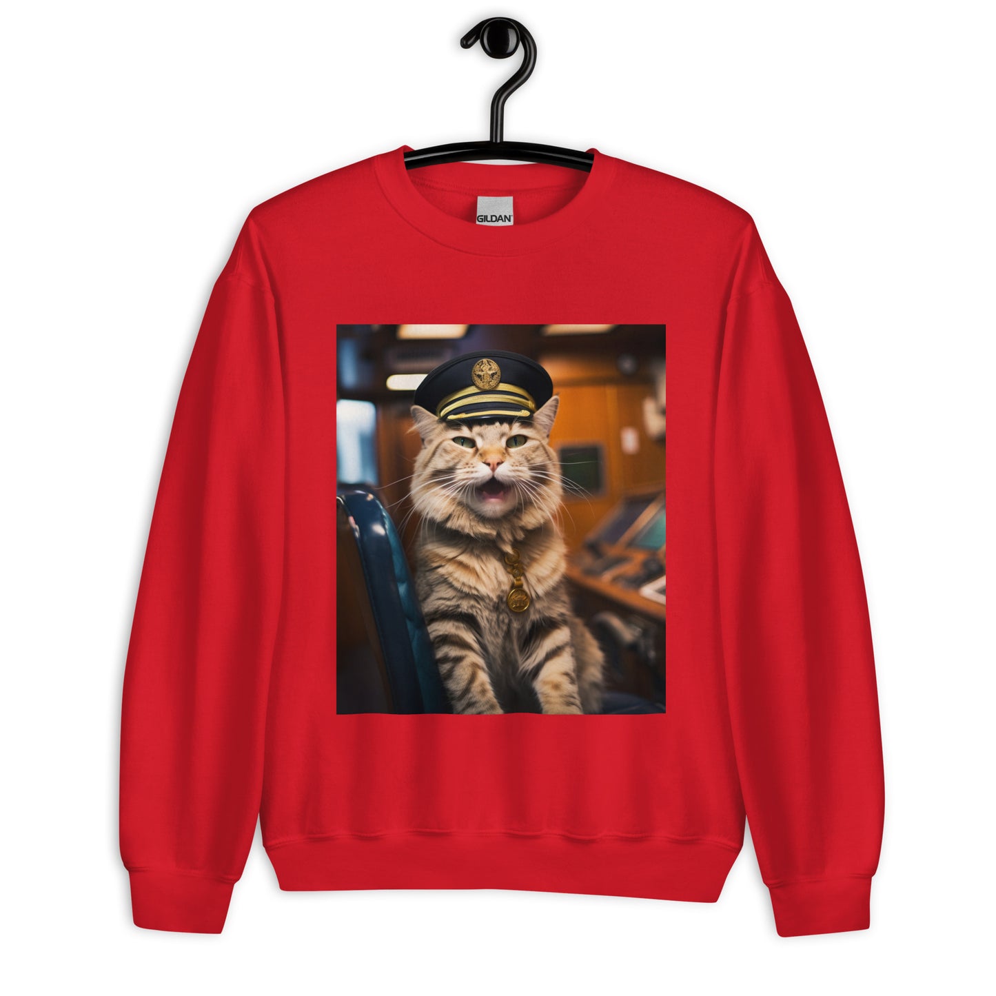 Maine Coon CruiseShipCaptain Unisex Sweatshirt