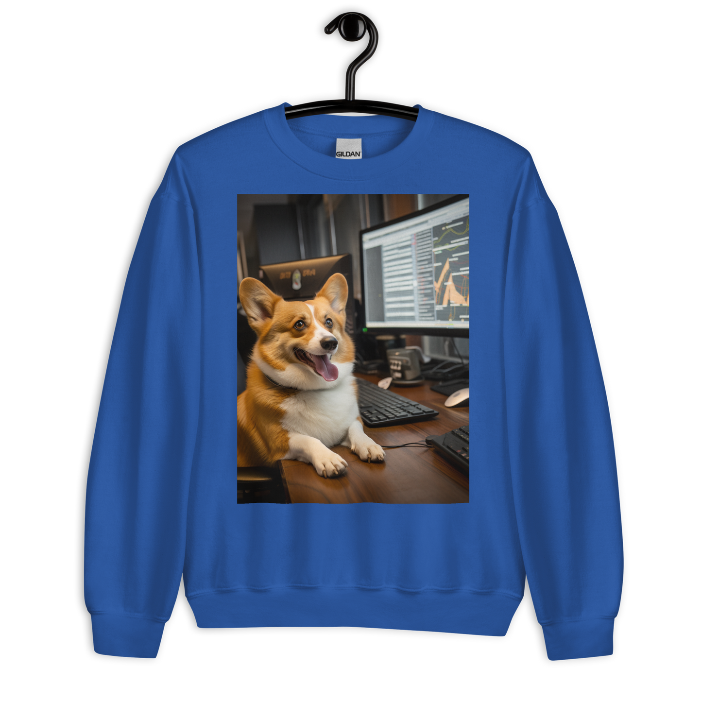 Pembroke Welsh Corgi Stock Trader Sweatshirt