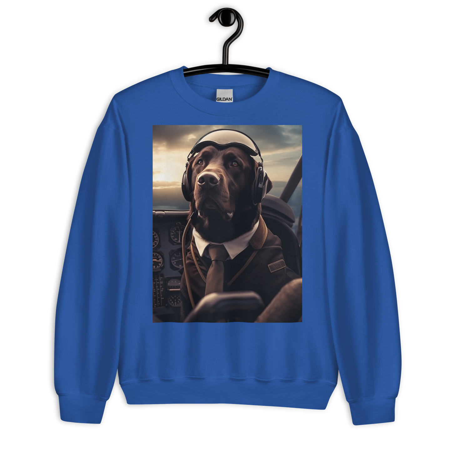 Labrador Retriever Air Force Officer Sweatshirt