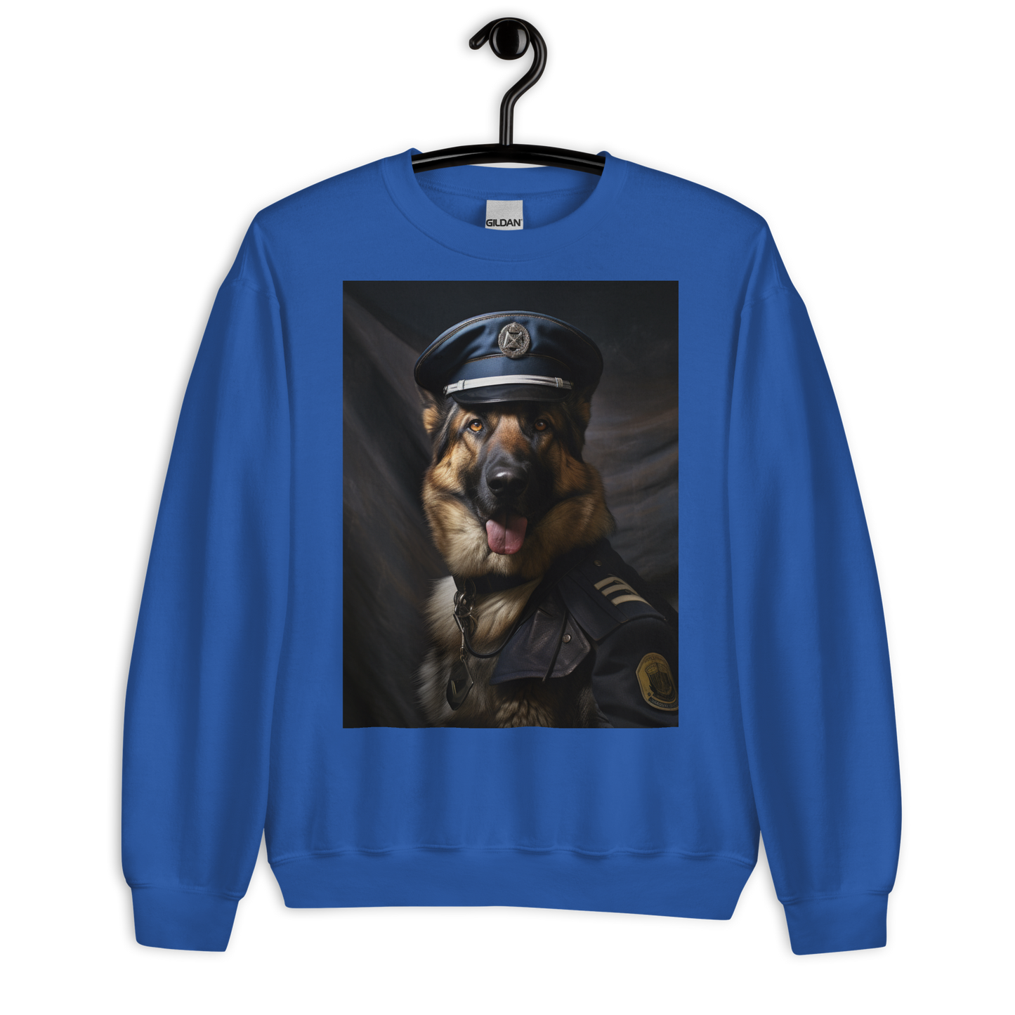 German Shepherd Air Force Officer Sweatshirt