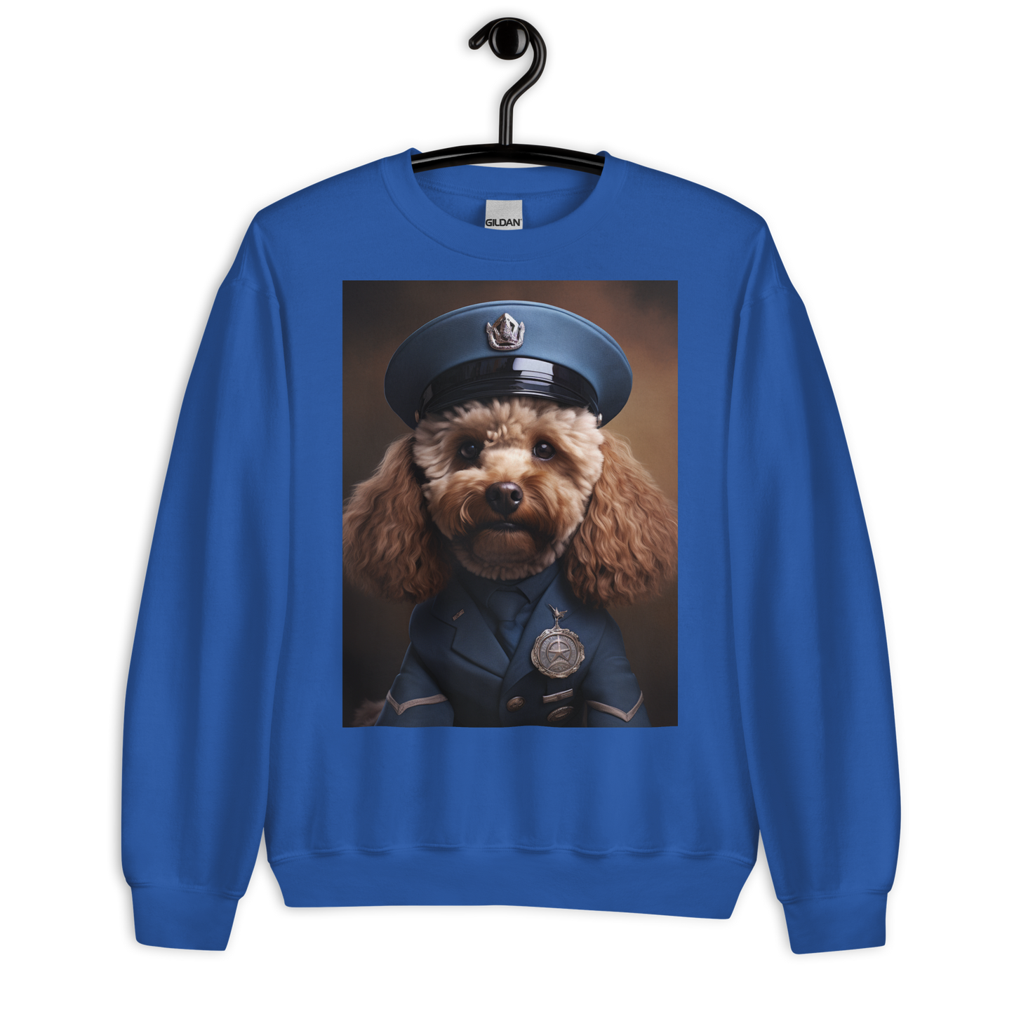 Poodle Air Force Officer Sweatshirt