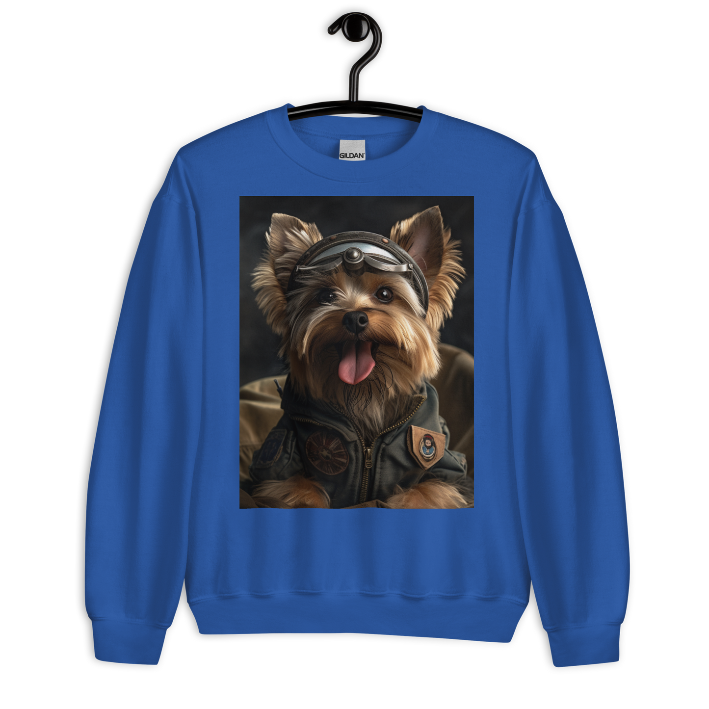 Yorkshire Terrier Air Force Officer Sweatshirt