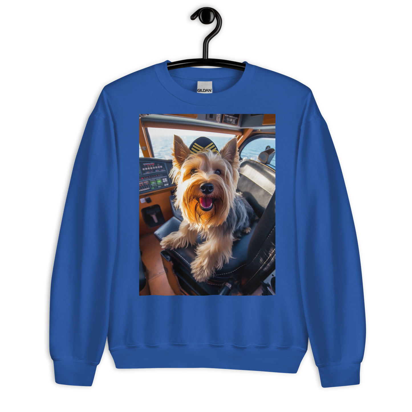 Yorkshire Terrier Airline Pilot Sweatshirt