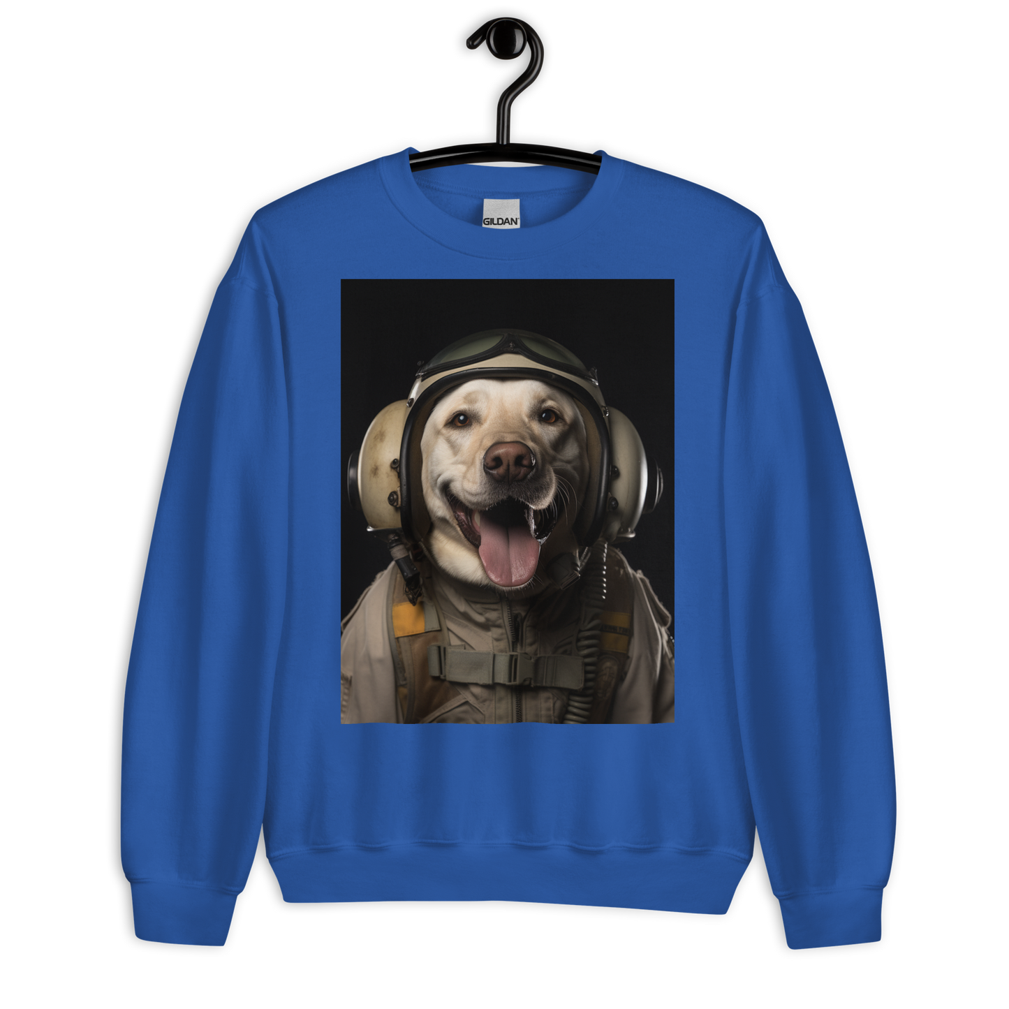 Labrador Retriever Military Person Sweatshirt