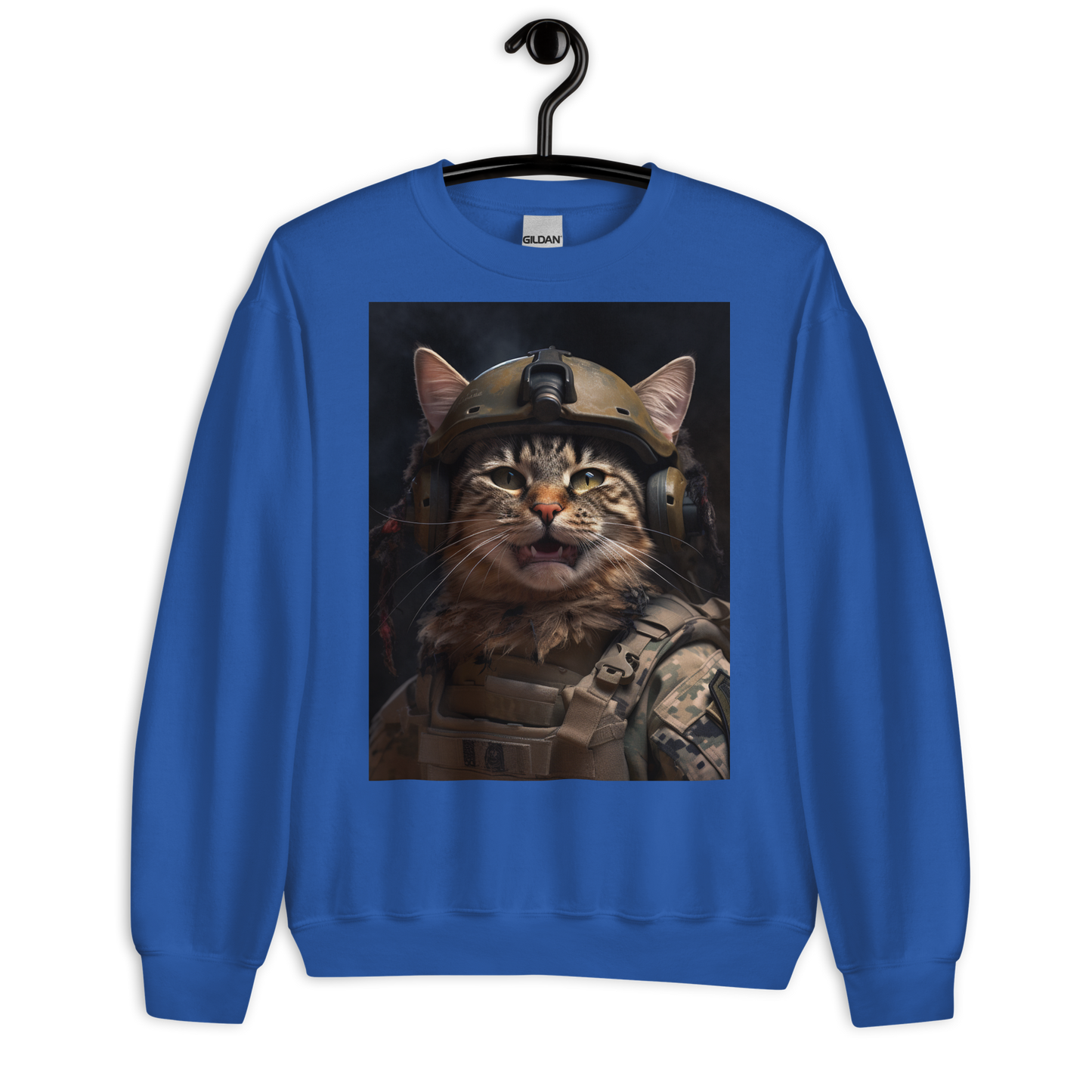 Maine Coon Military Person Sweatshirt