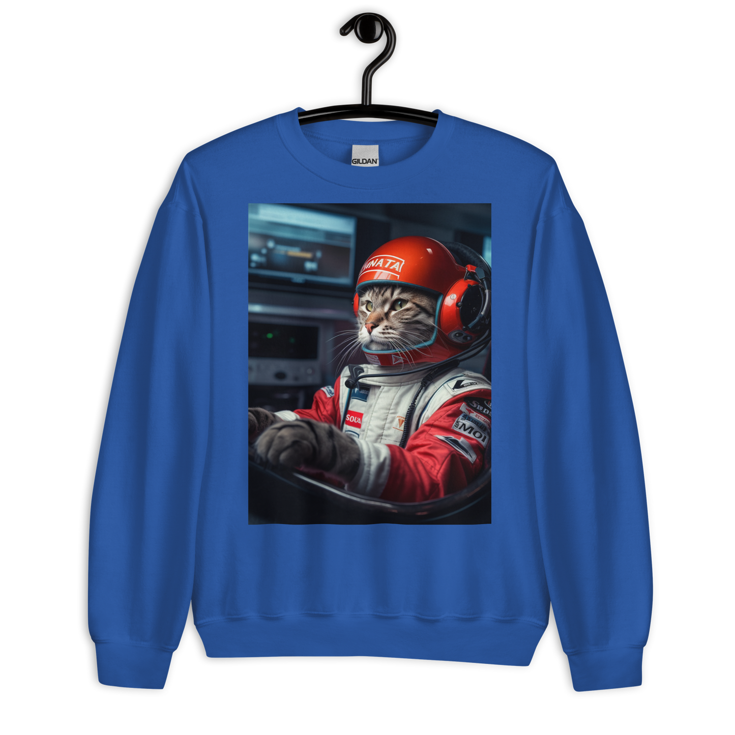 Domestic Shorthair F1 Car Driver Sweatshirt