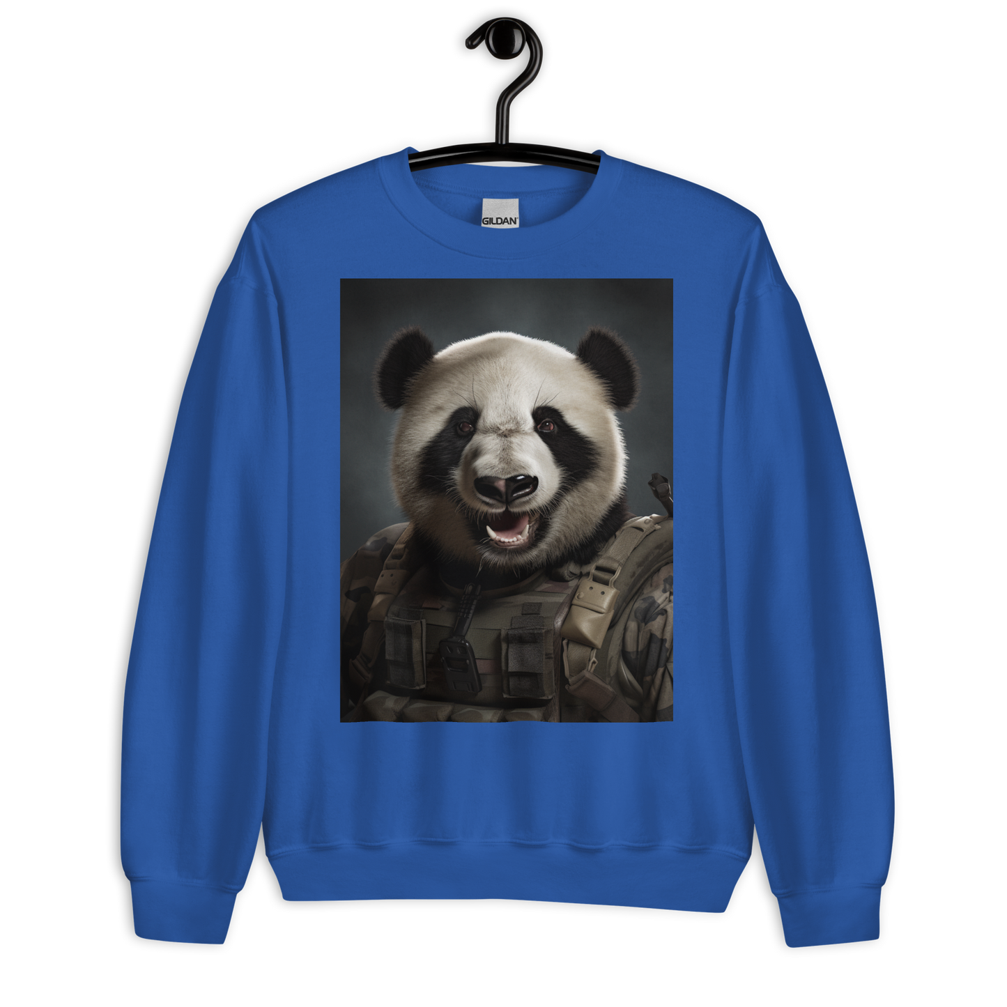 Panda Military Person Sweatshirt