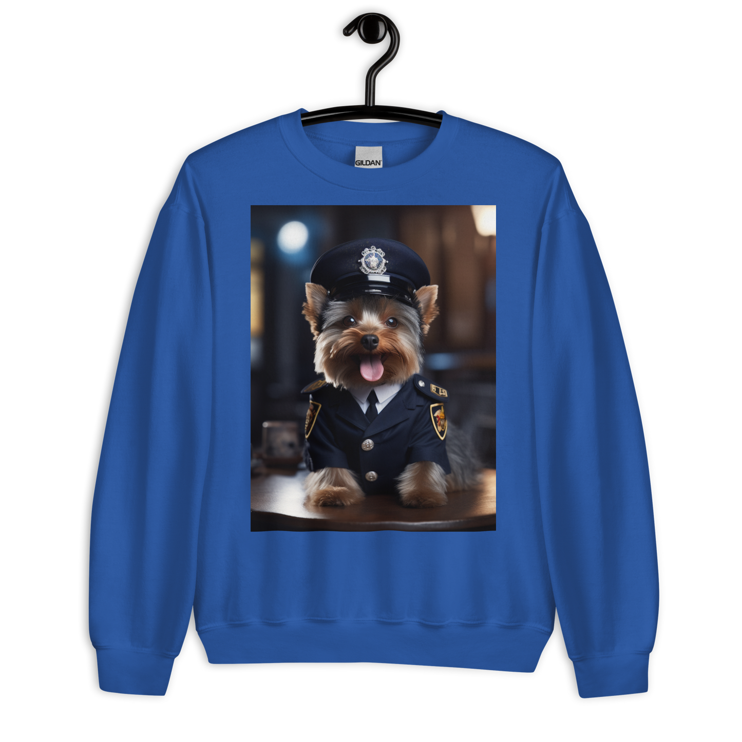 Yorkshire Terrier Police Officer Sweatshirt